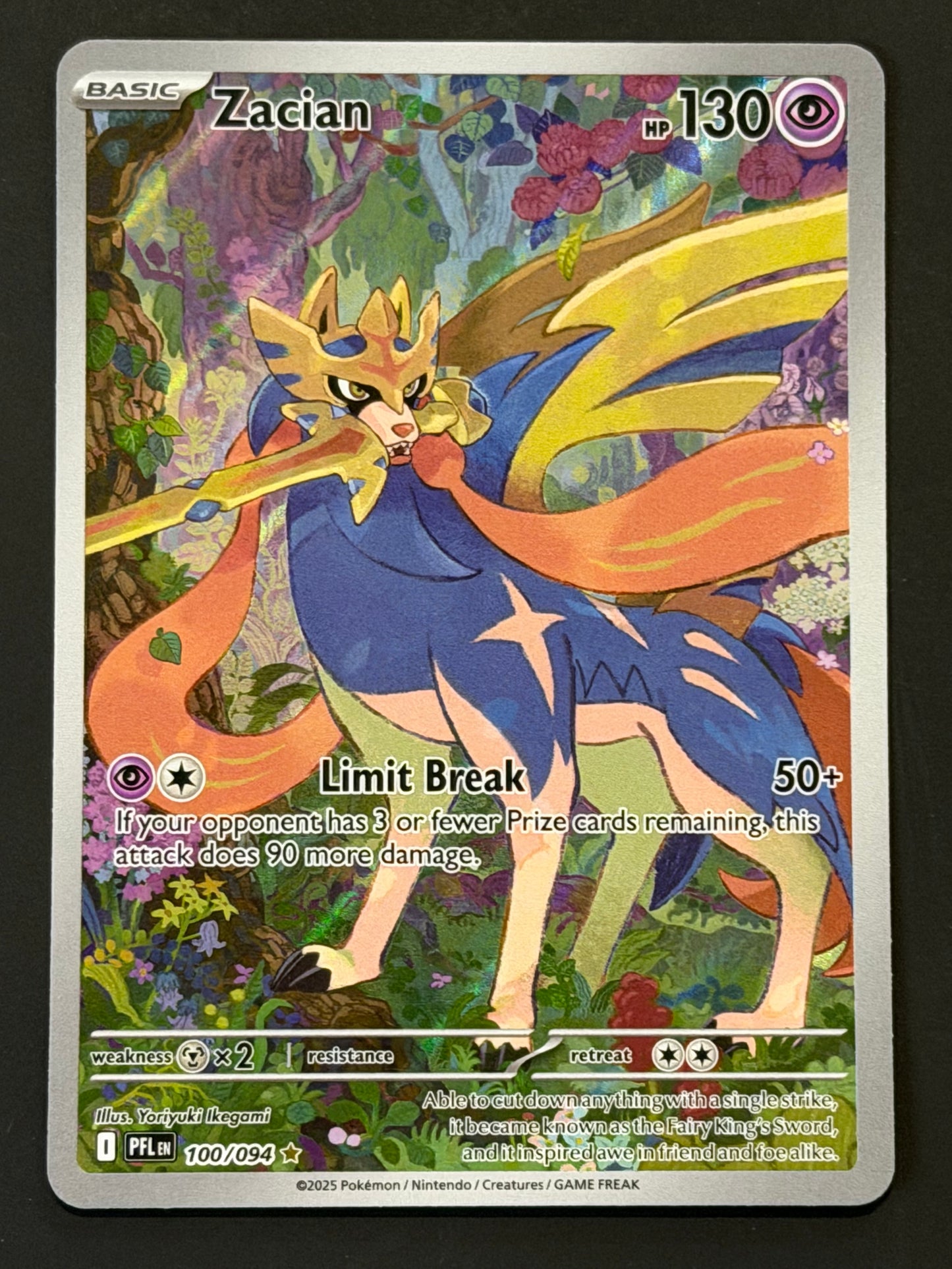 100/094 Zacian - Pokémon Phantasmal Flames Illustration Rare