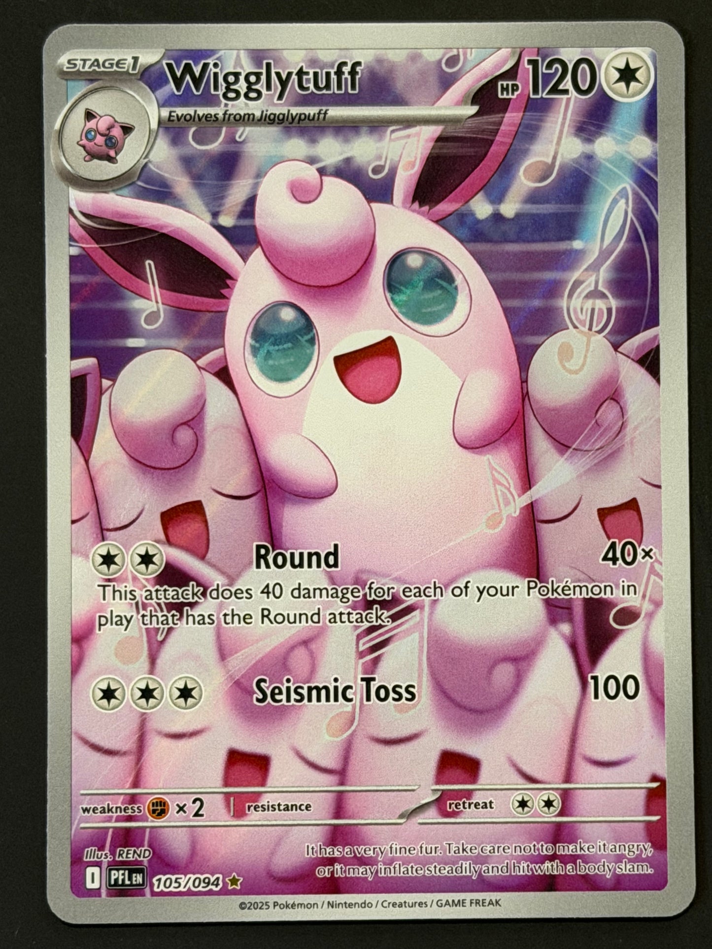 105/094 Wigglytuff - Pokémon Phantasmal Flames Illustration Rare