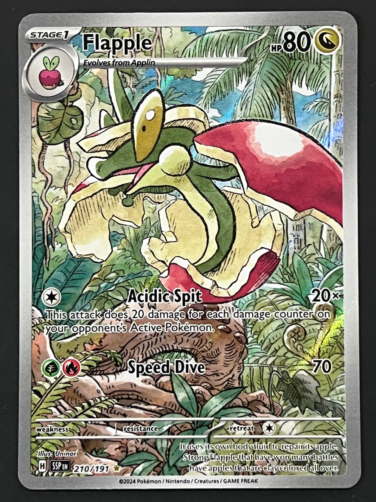 210/191 Flapple - Pokémon Surging Sparks Illustration Rare
