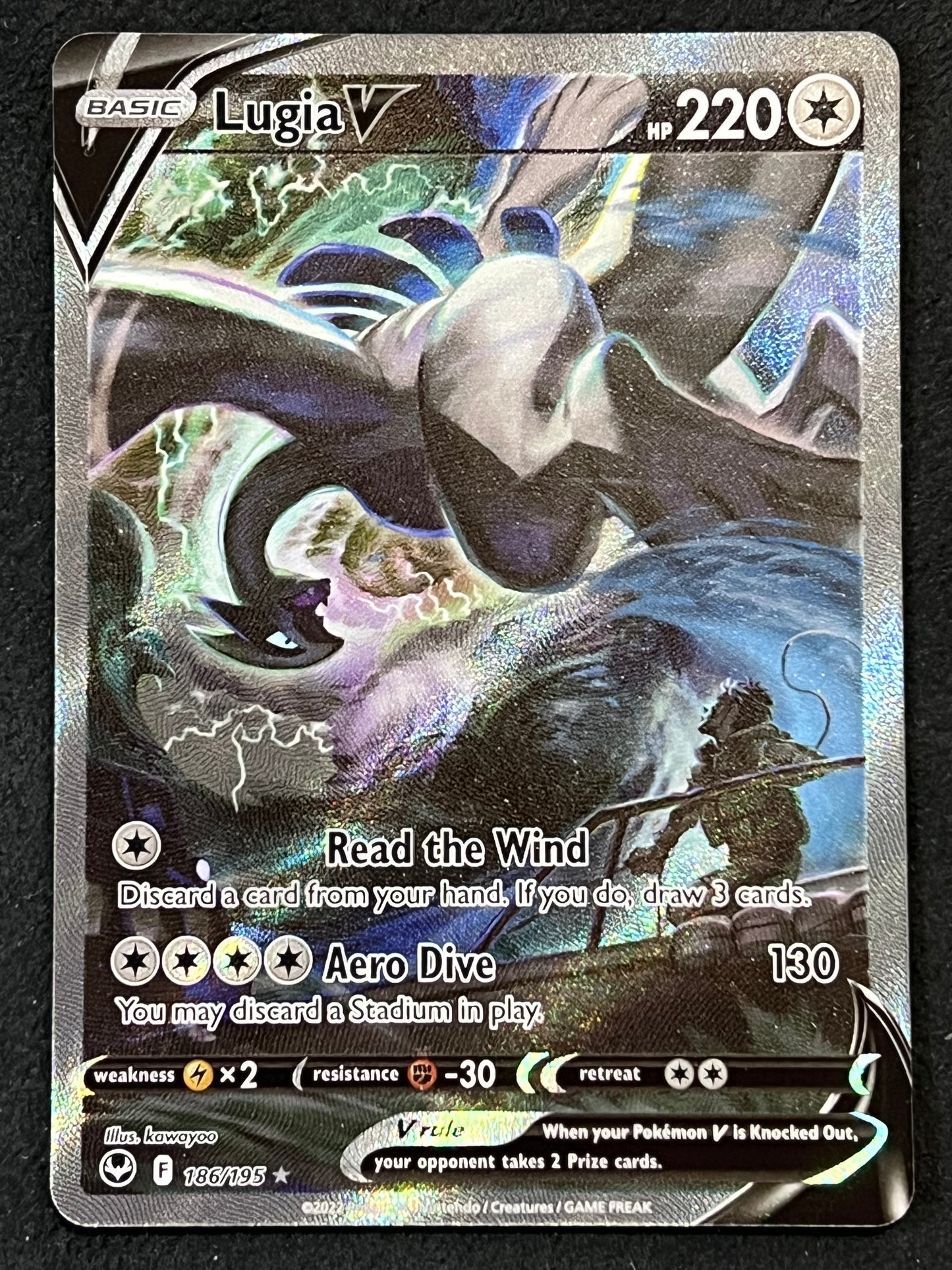 186/195 Lugia V - Pokémon Silver Tempest Alternate Full Art