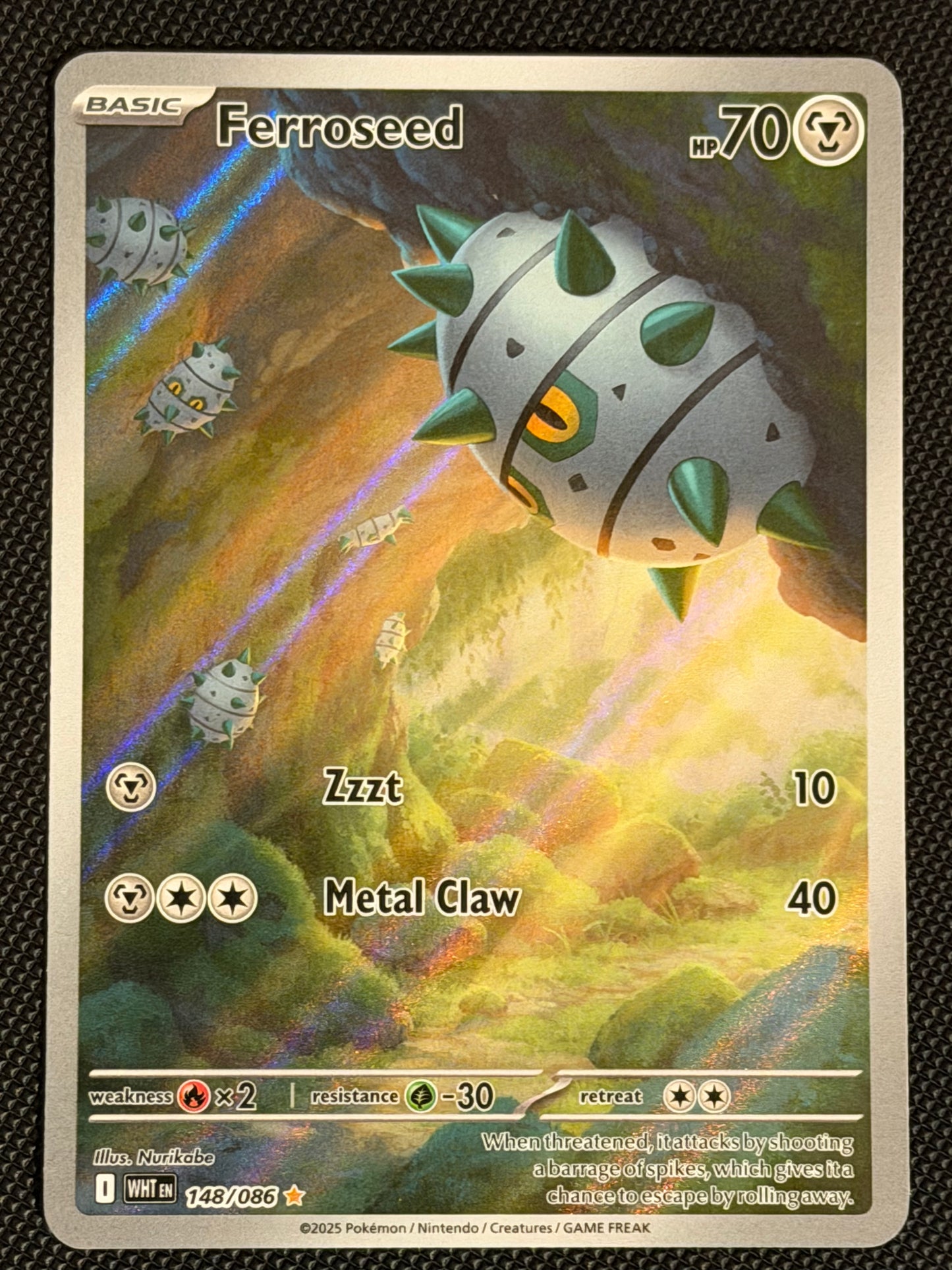 148/086 Ferroseed - Pokémon White Flare Illustration Rare