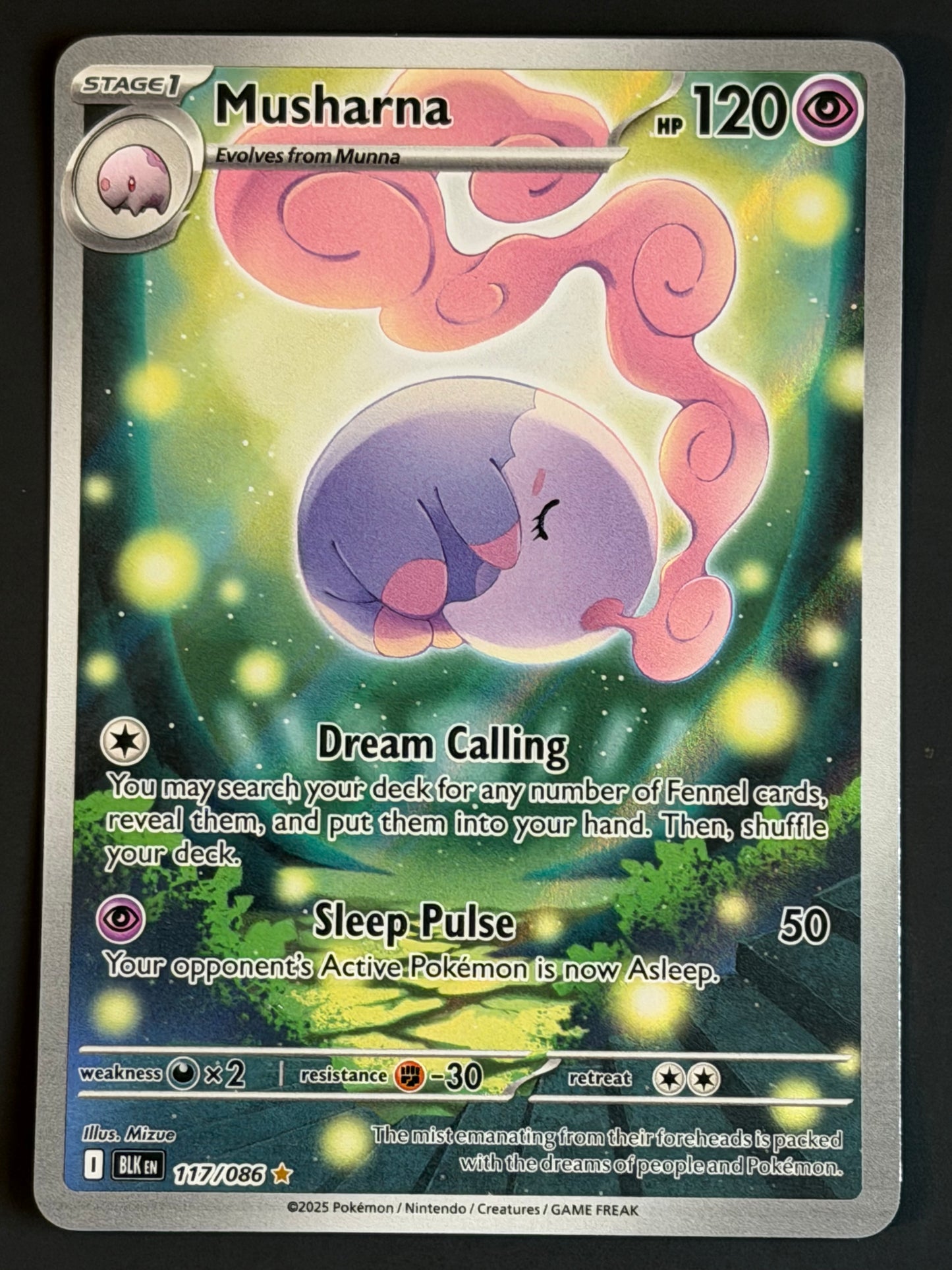 117/086 Musharna - Pokémon Black Bolt Illustration Rare