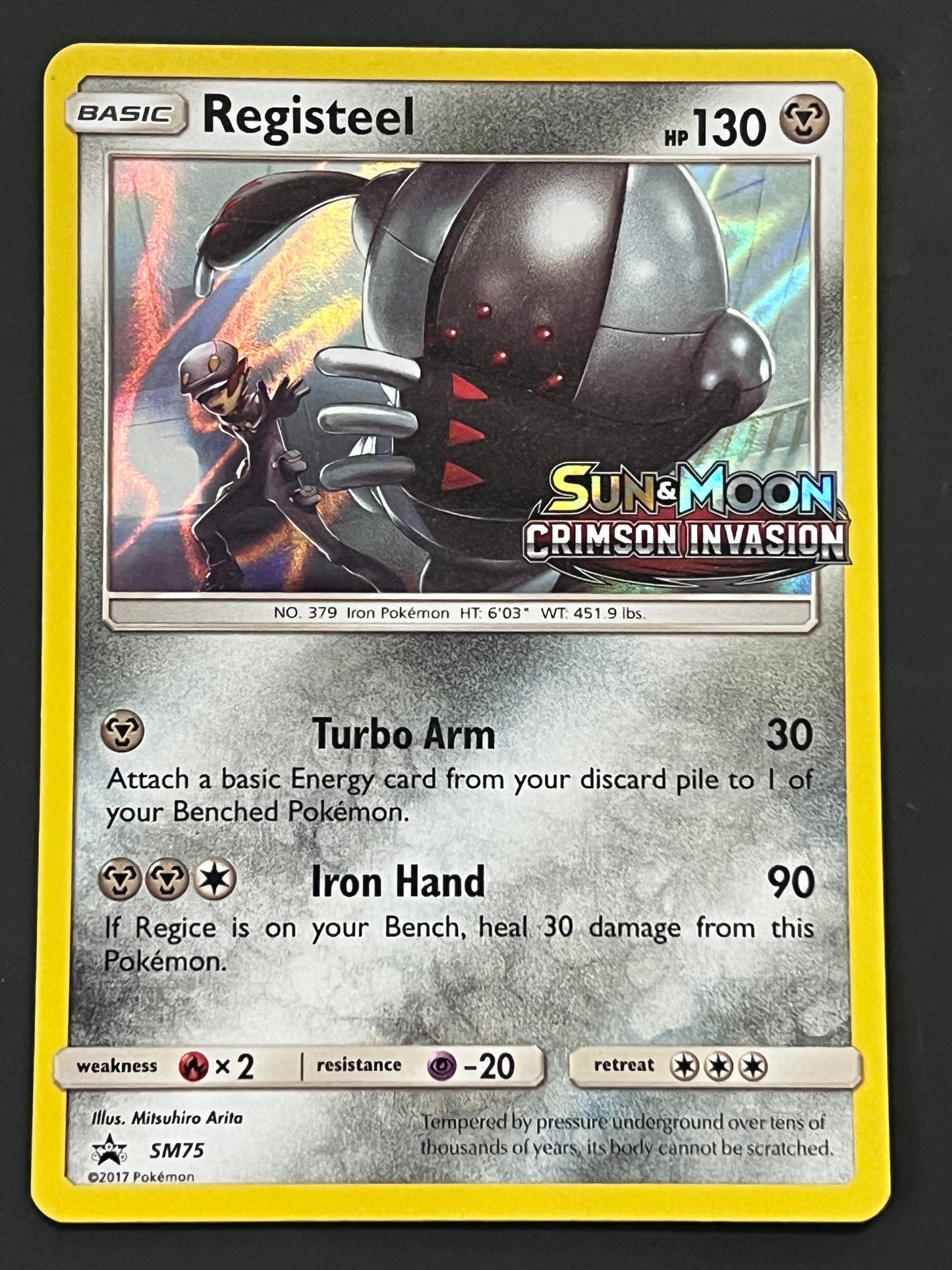 SM075 Registeel (STAMPED) - Pokémon Black Star Promo