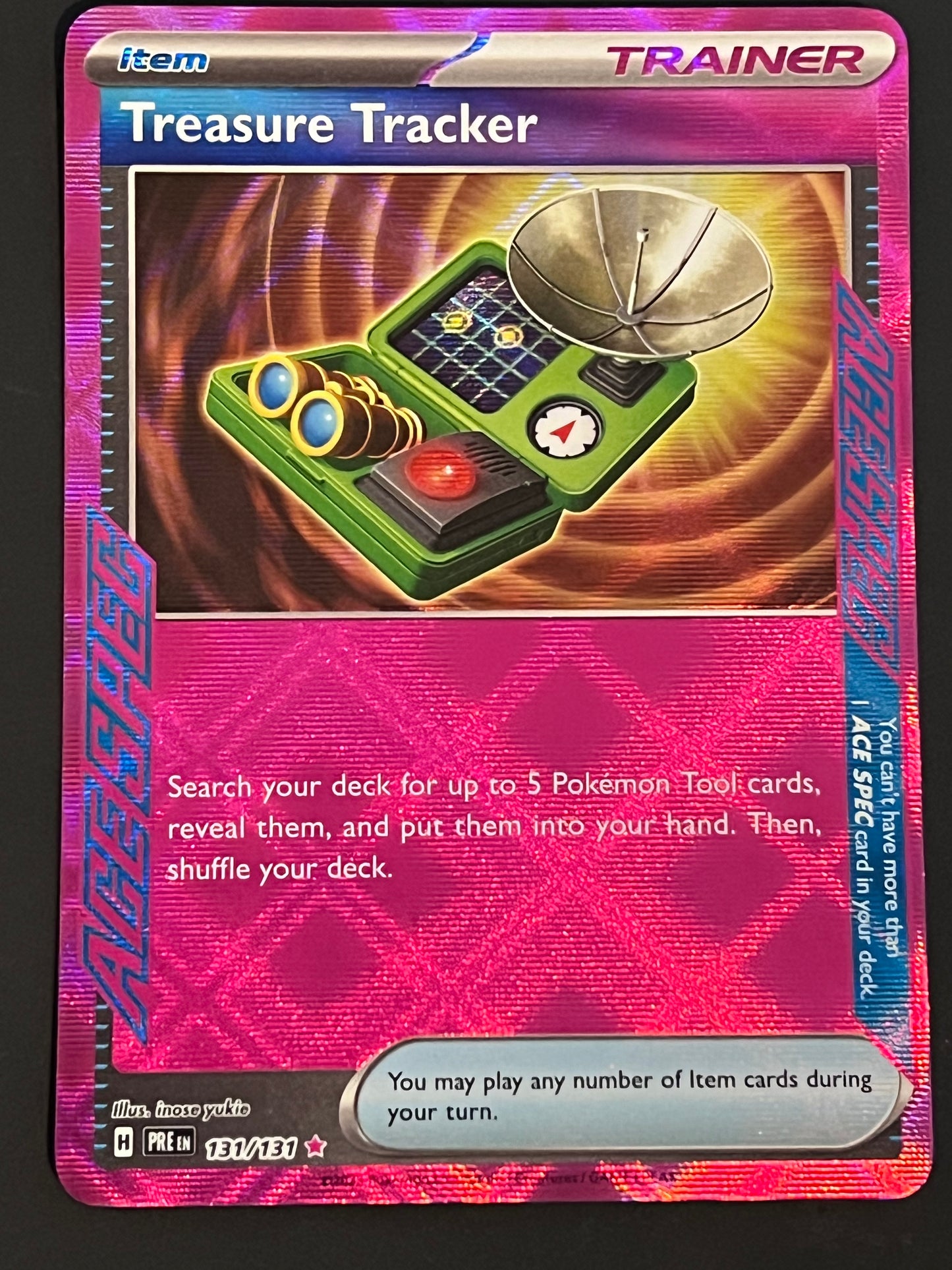 131/131 Treasure Tracker - Pokémon Prismatic Evolutions Ace Spec