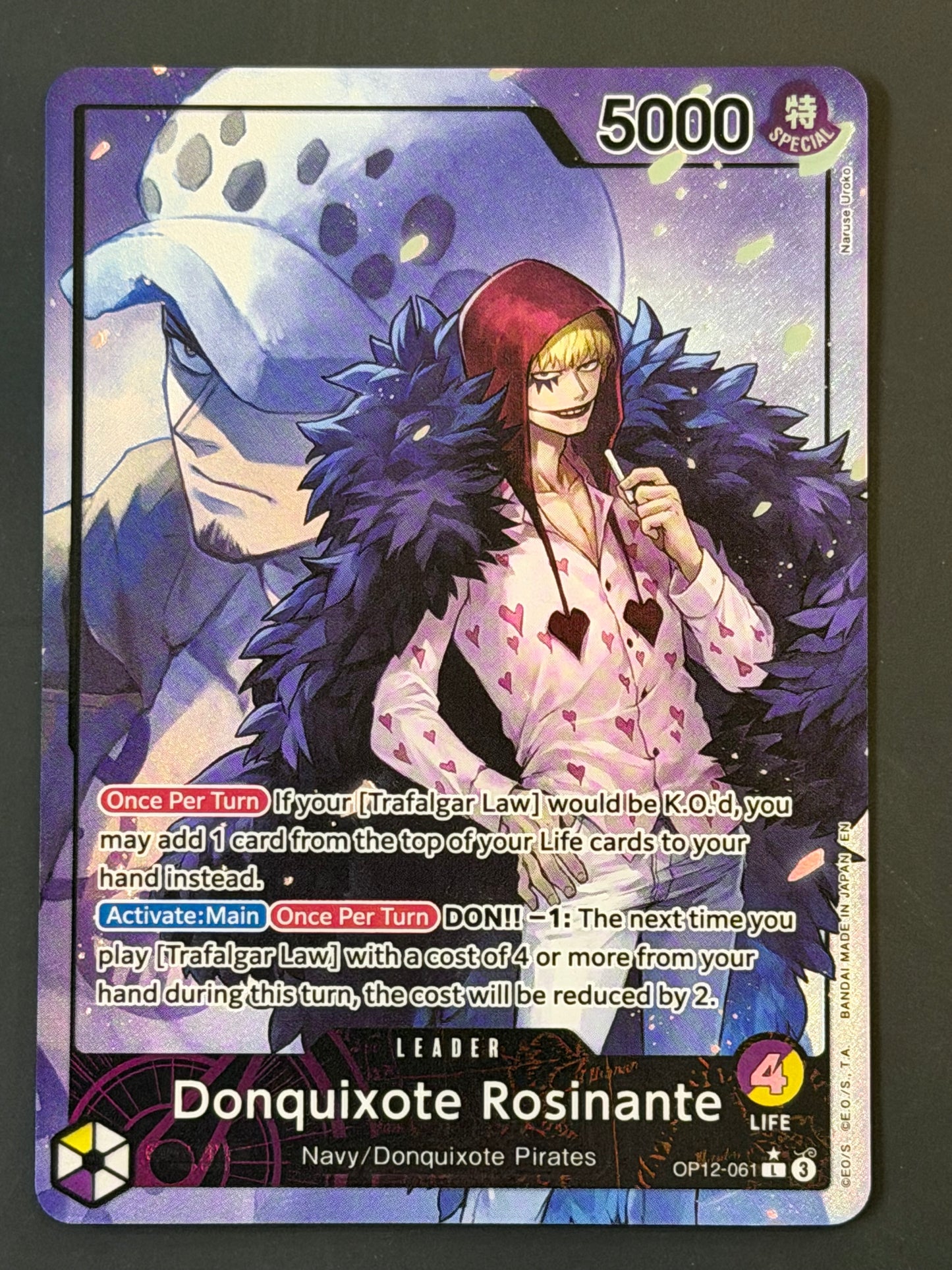 OP12-061 Donquixote Rosinante - One Piece Legacy of The Master Leader Alt Art
