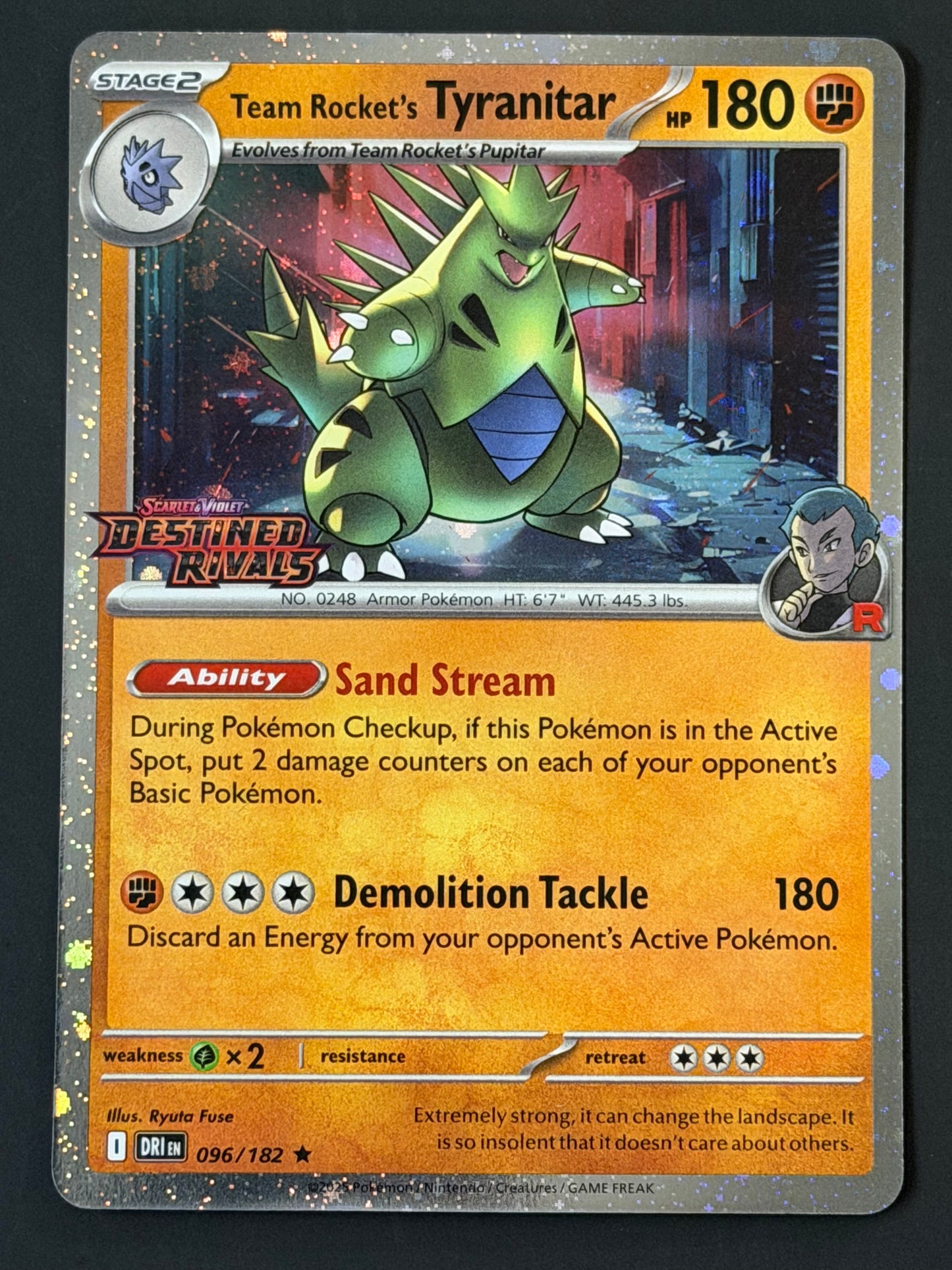 096/182 Team Rocket’s Tyranitar (STAMPED) - Destined Rivals Promo