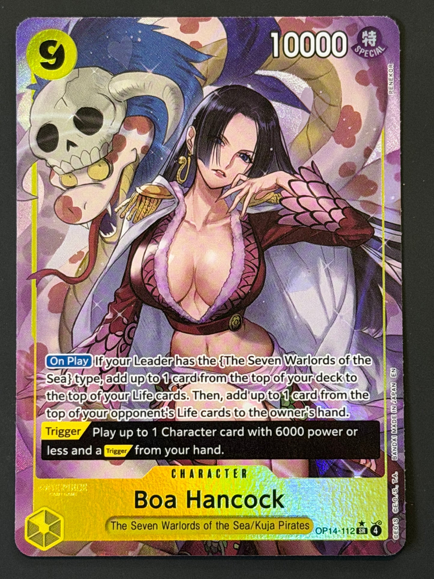 OP14-112 Boa Hancock - One Piece The Azure Sea’s Seven Super Rare Alt Art