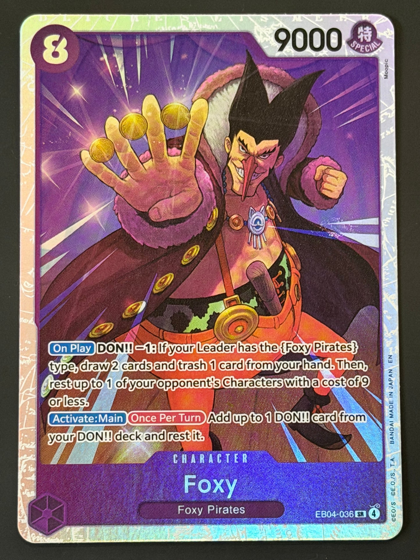 EB04-036 Foxy - One Piece The Azure Sea’s Seven Super Rare