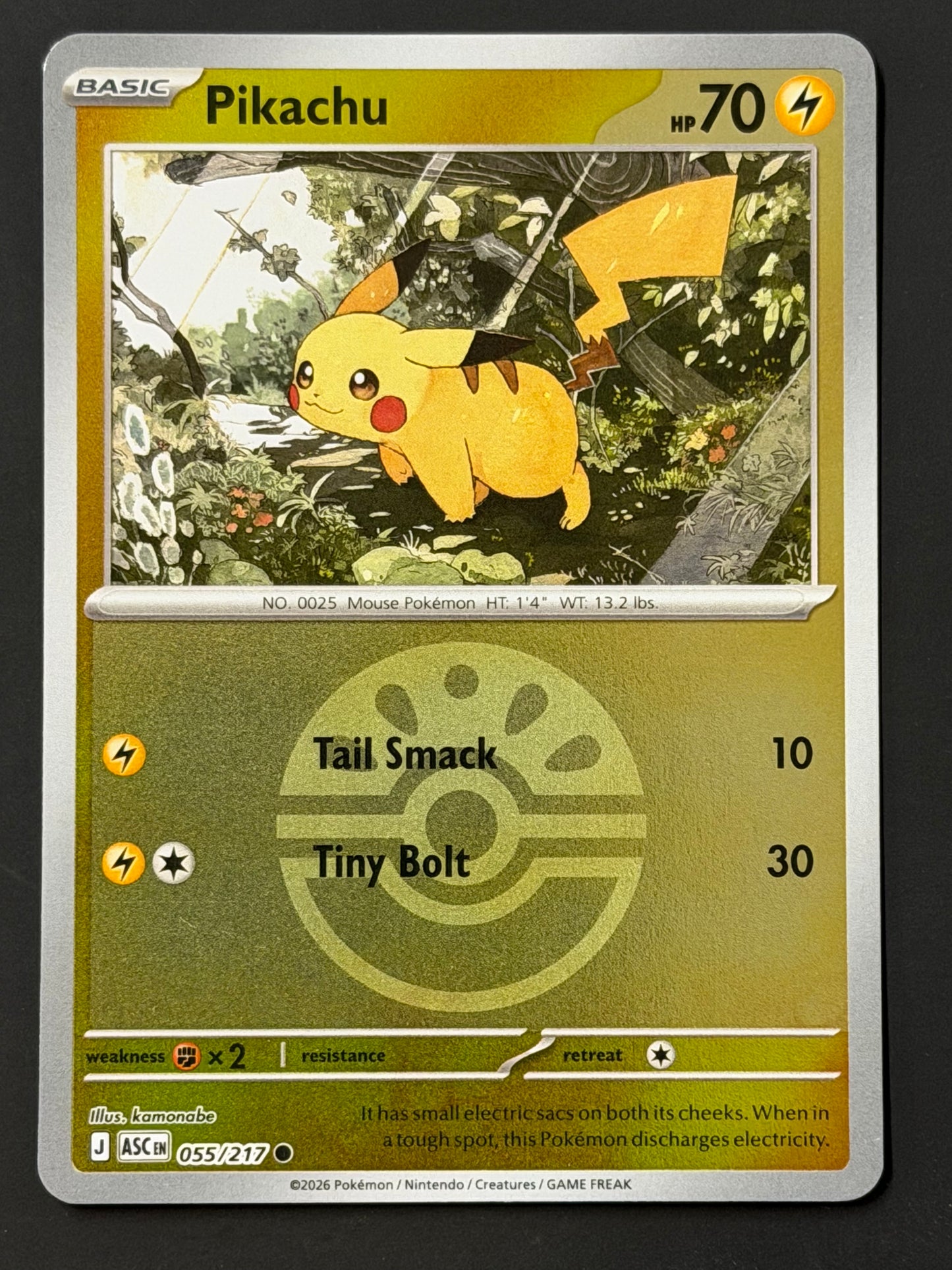 055/217 Pikachu - Pokémon Ascended Heroes Common Reverse FRIENDBALL