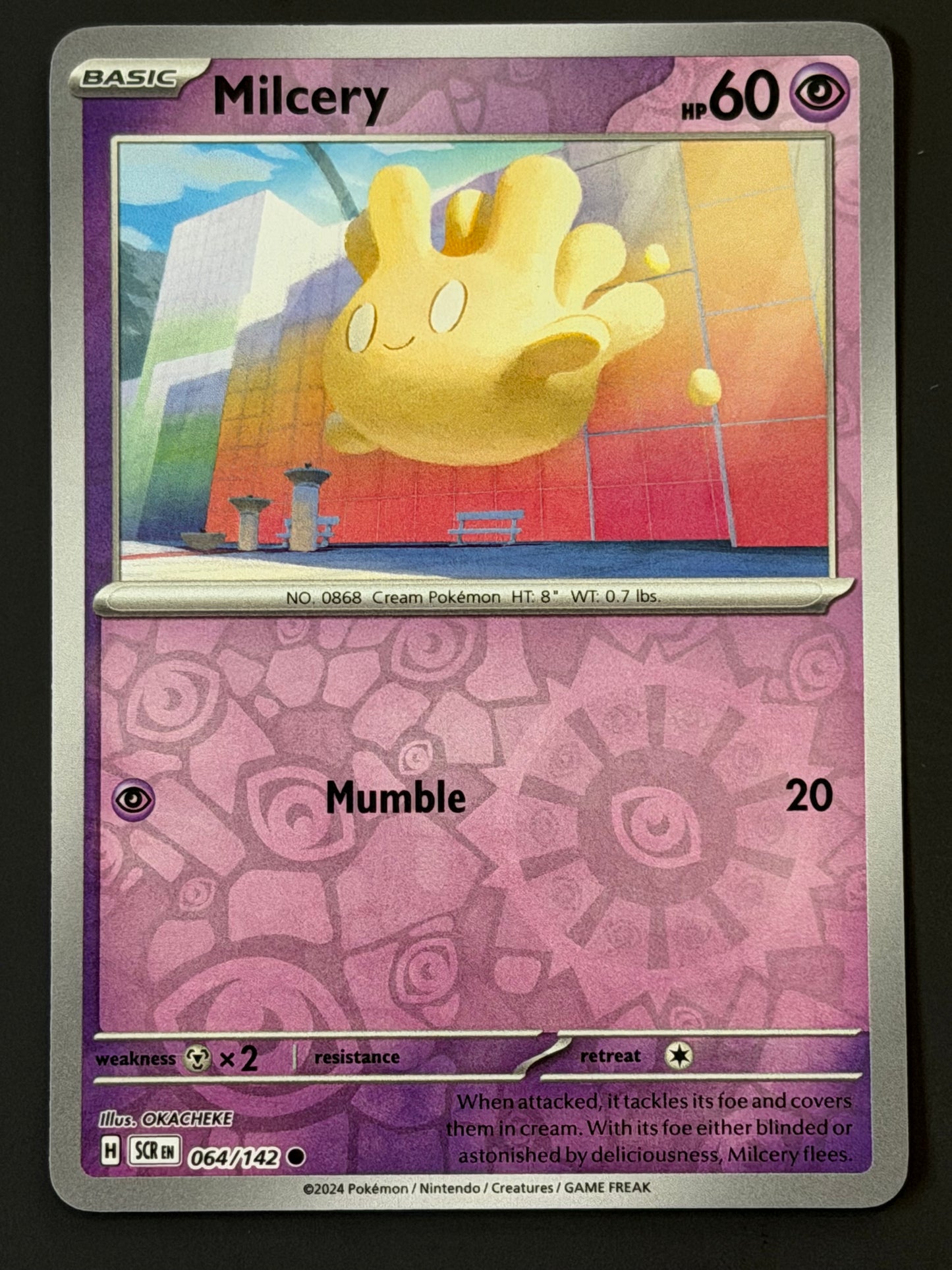 064/142 Milcery - Pokémon Stellar Crown Common Reverse