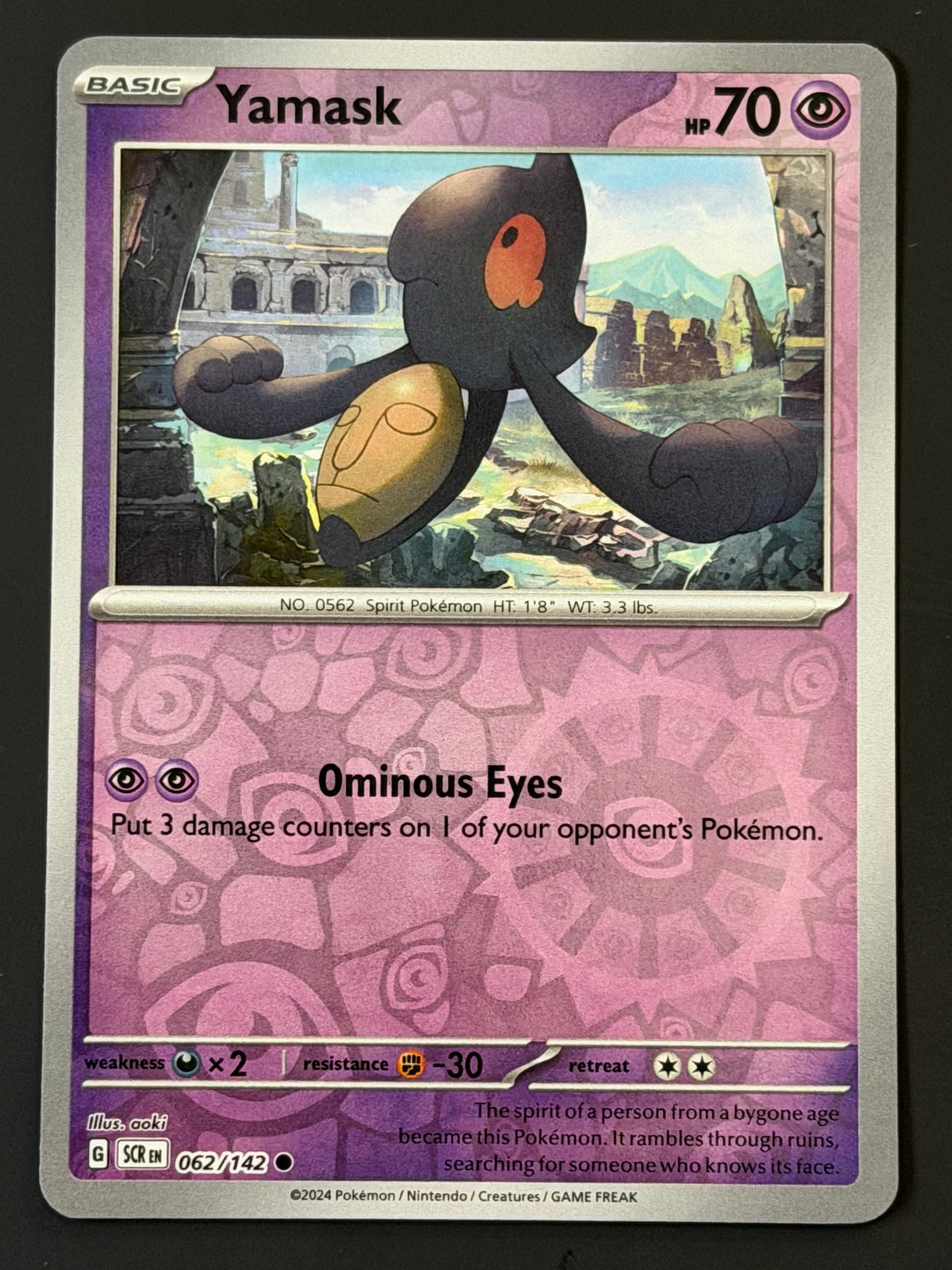 062/142 Yamask - Pokémon Stellar Crown Common Reverse