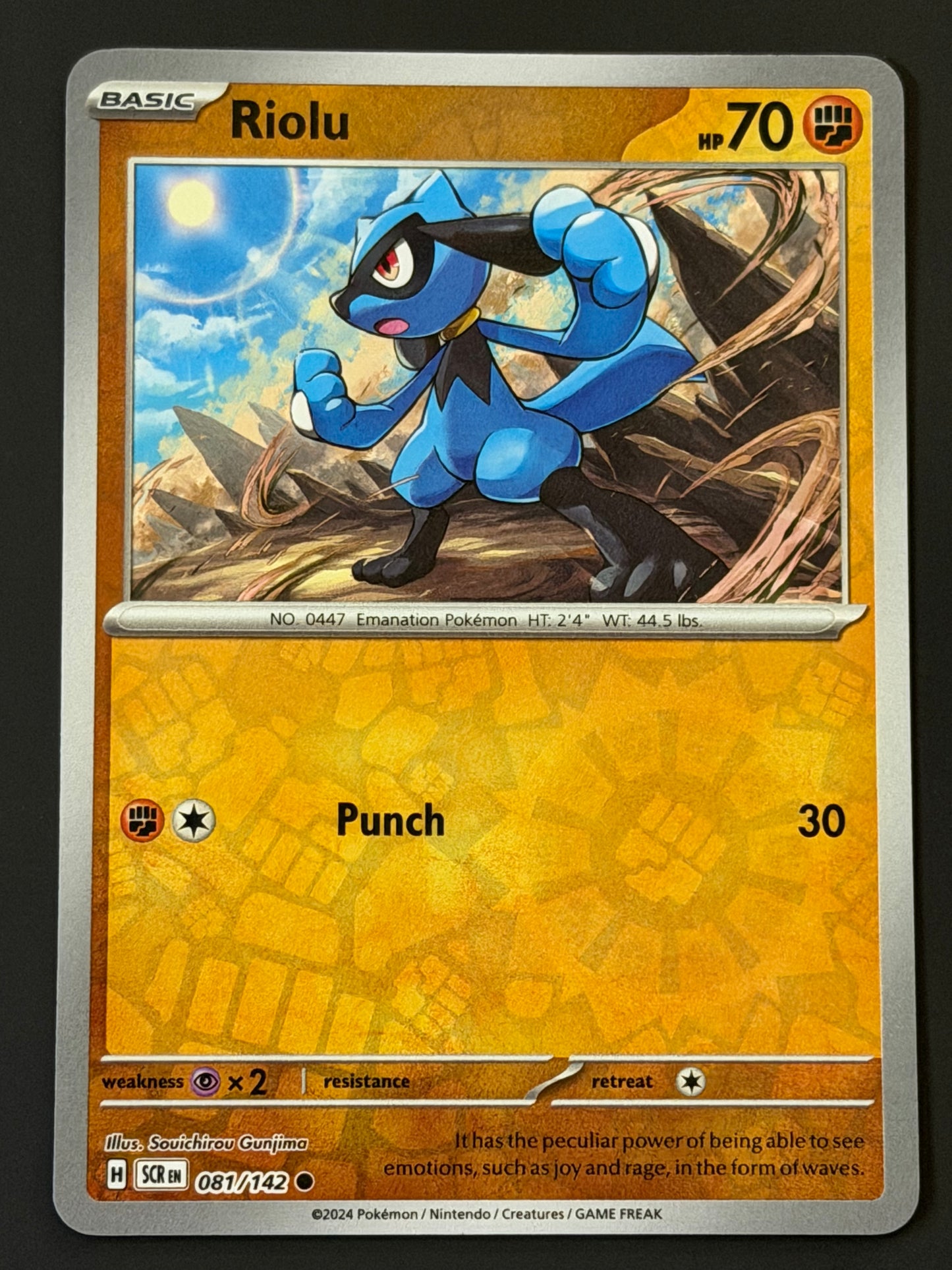 081/142 Riolu - Pokémon Stellar Crown Common Reverse