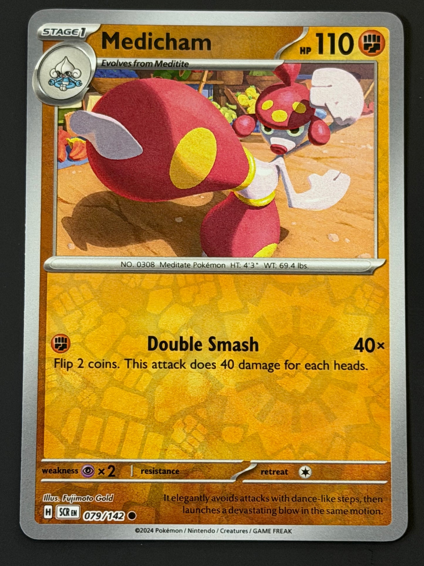 079/142 Medicham - Pokémon Stellar Crown Common Reverse