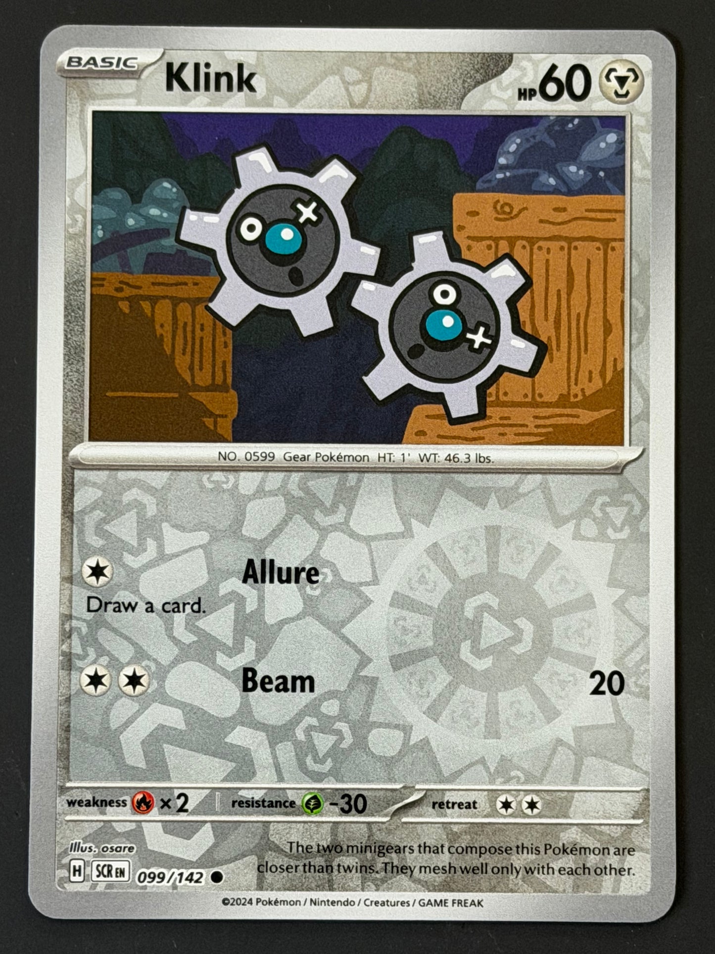 099/142 Klink - Pokémon Stellar Crown Common Reverse