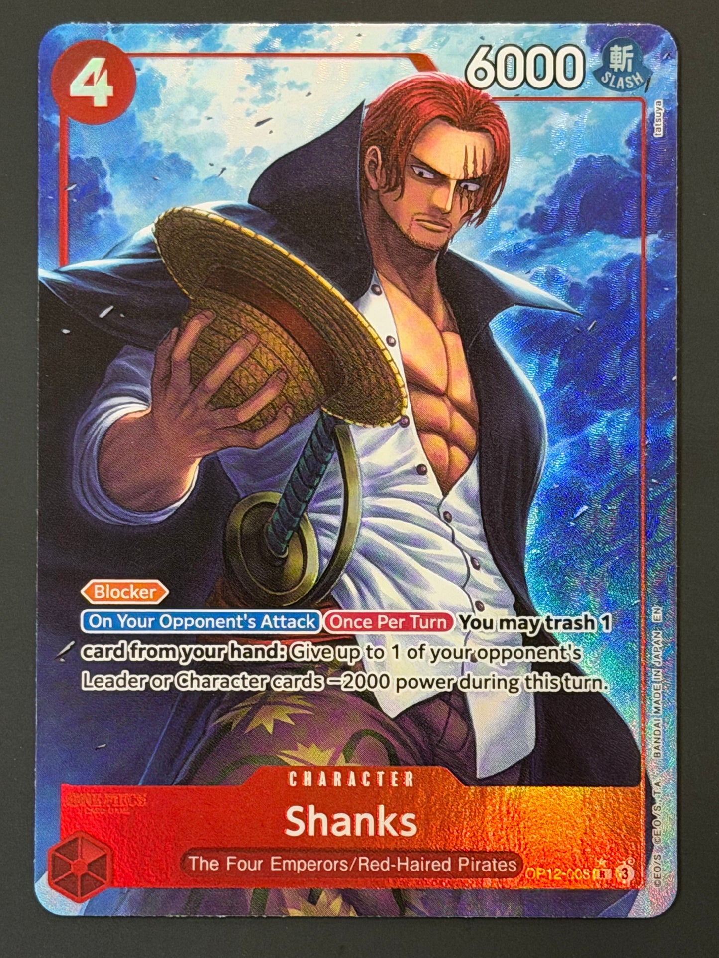 OP12-008 Shanks - One Piece Legacy of The Master Rare Alt Art