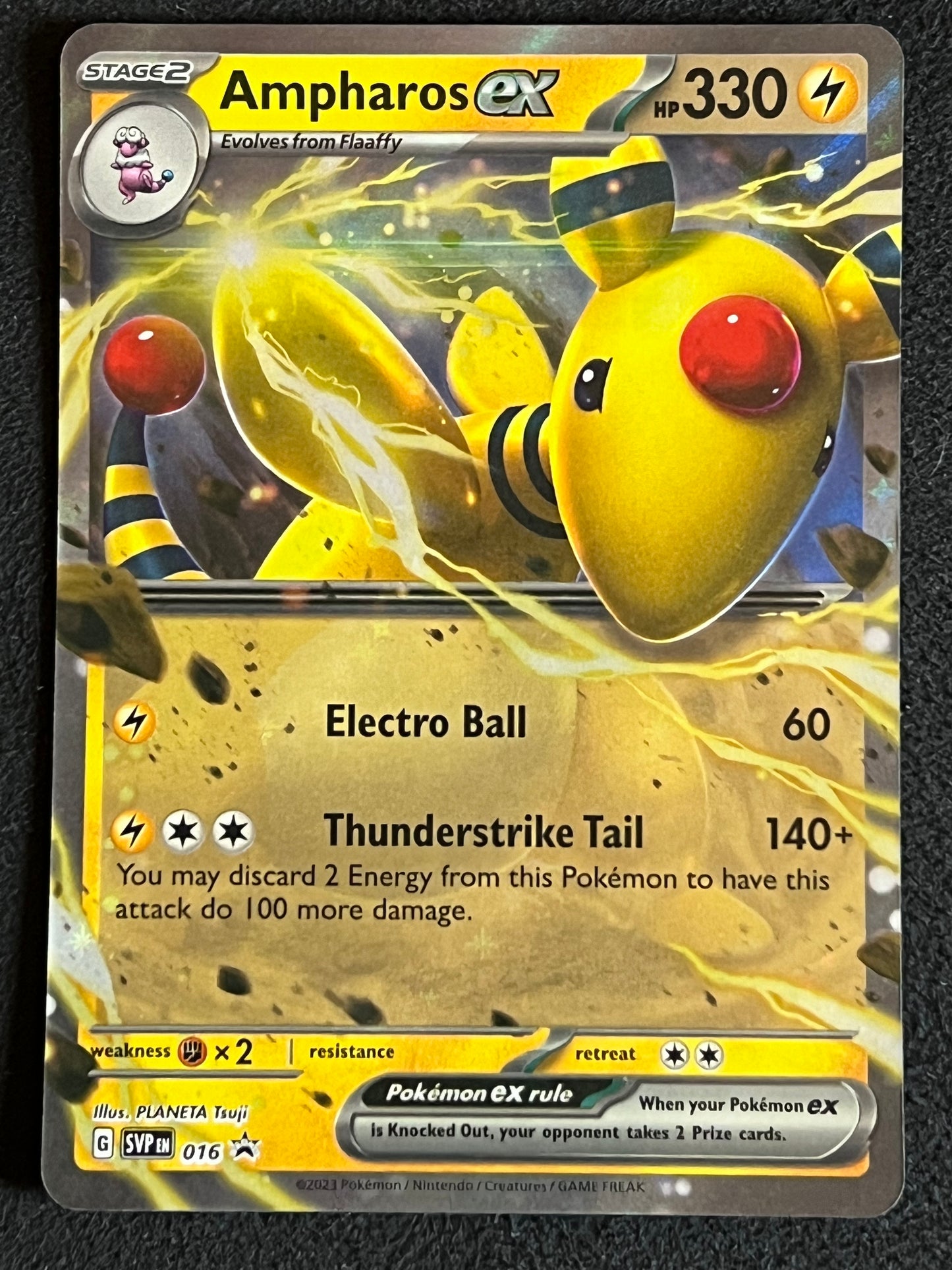 SVP016 Ampharos Ex - Black Star Promo