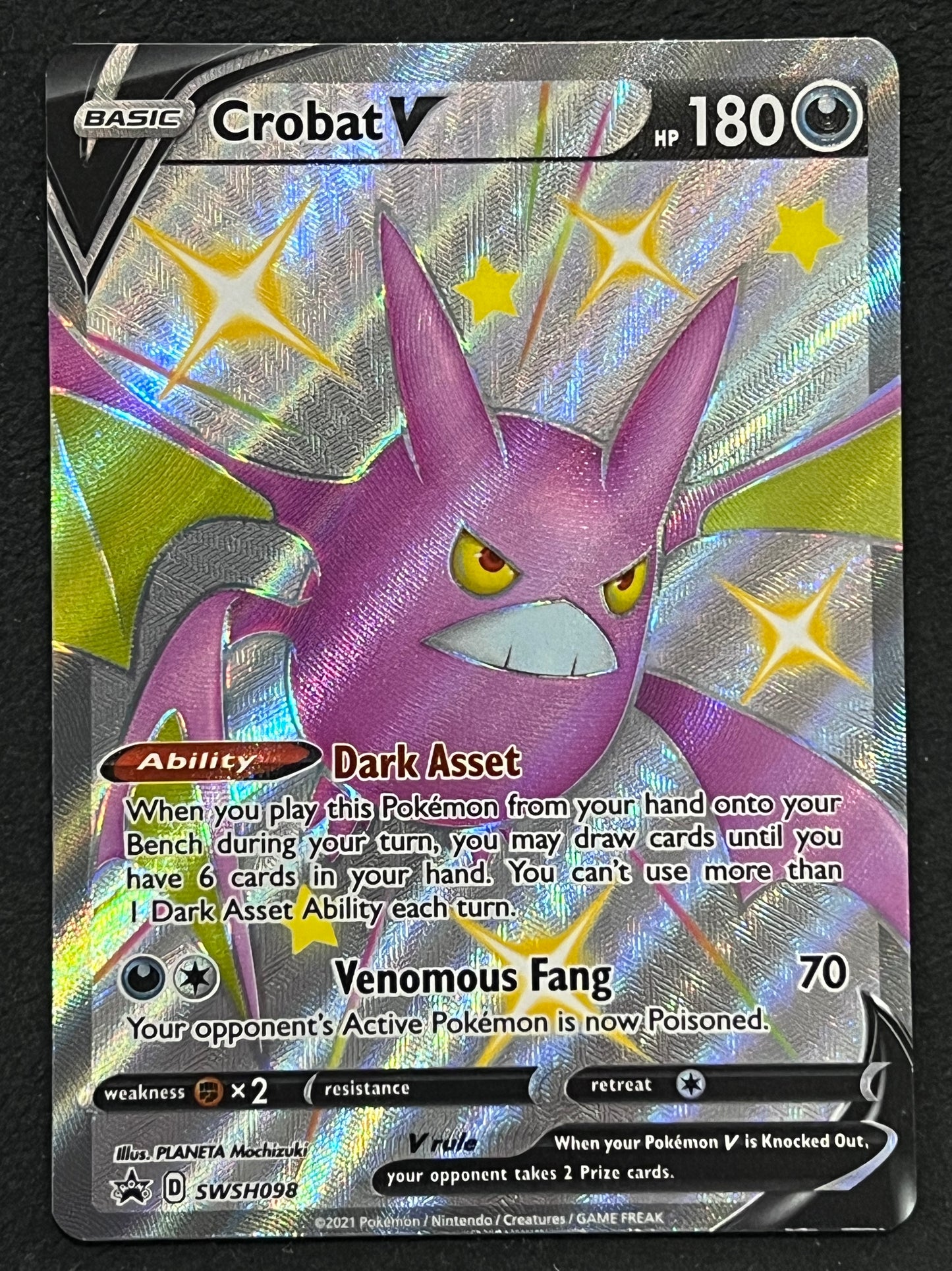 SWSH098 Crobat V - Black Star Promo
