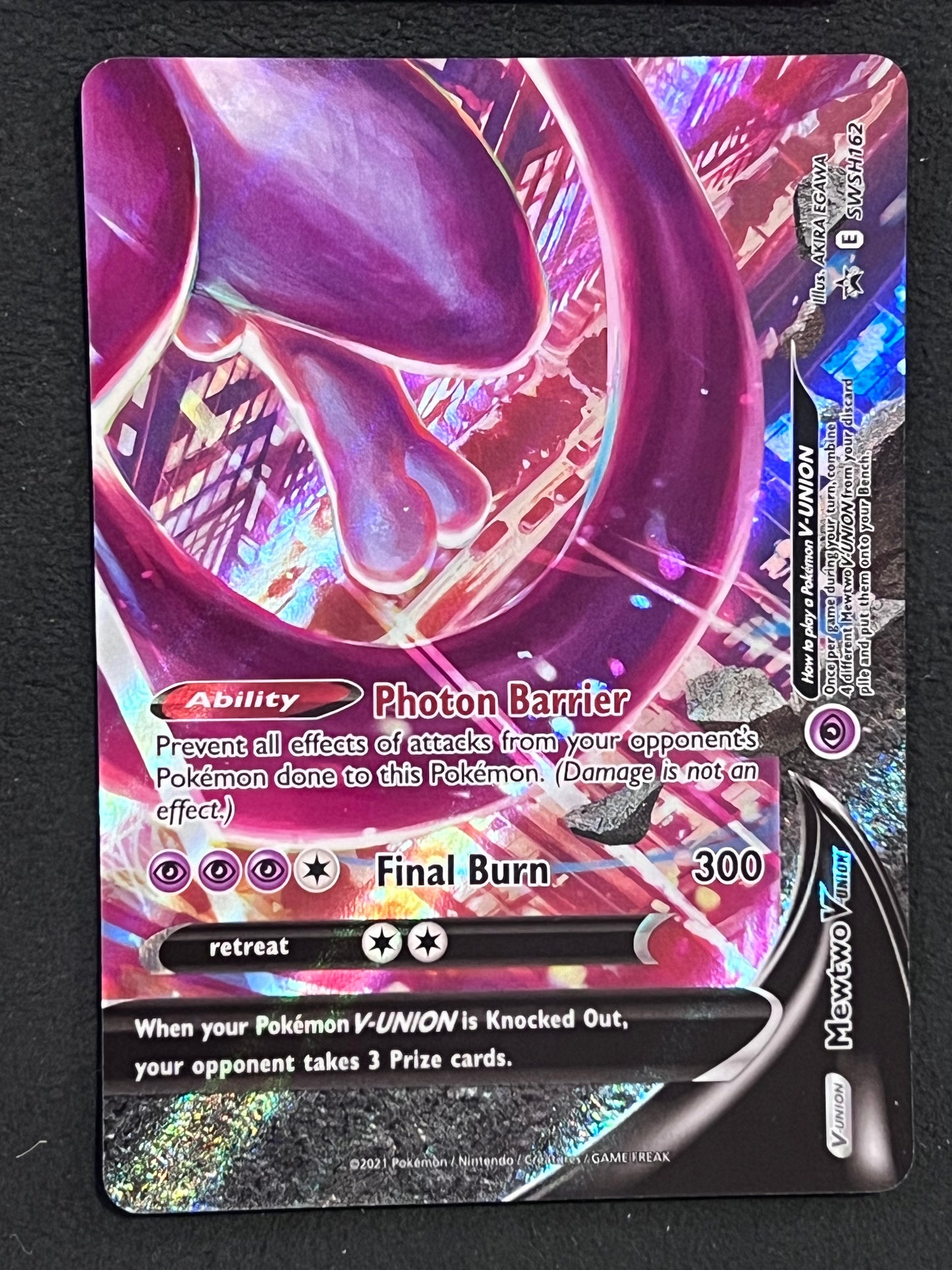 SWSH159, SWSH160, SWSH161, SWSH162 Mewtwo V-Union - Black Star Promo