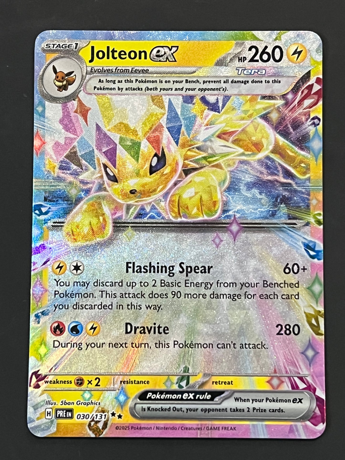 030/131 Jolteon Ex - Pokémon Prismatic Evolutions Double Rare