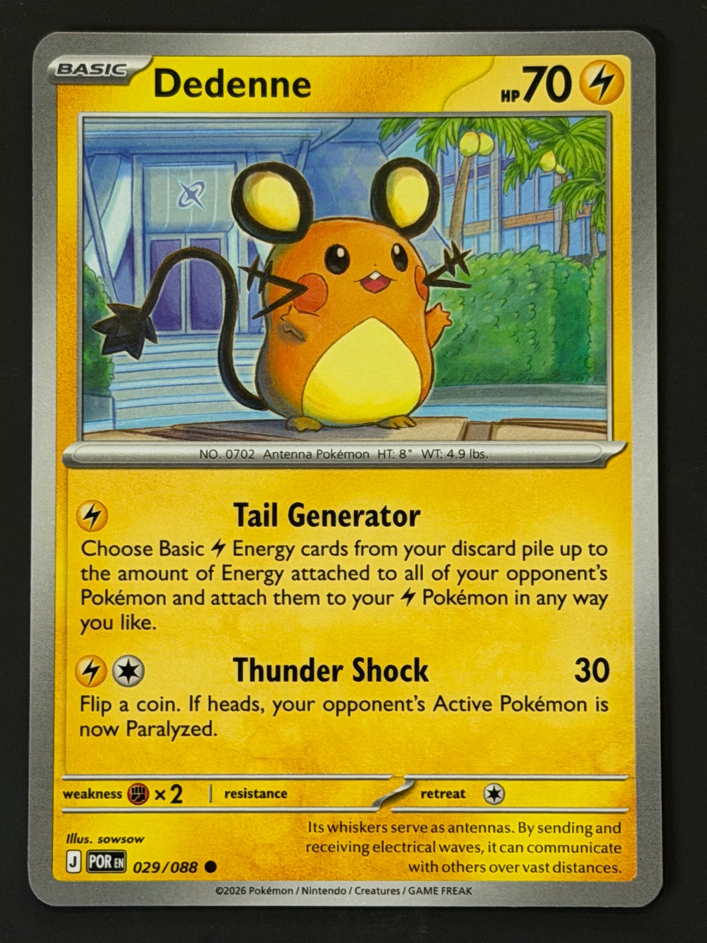 029/088 Dedenne - Pokémon Perfect Order Common