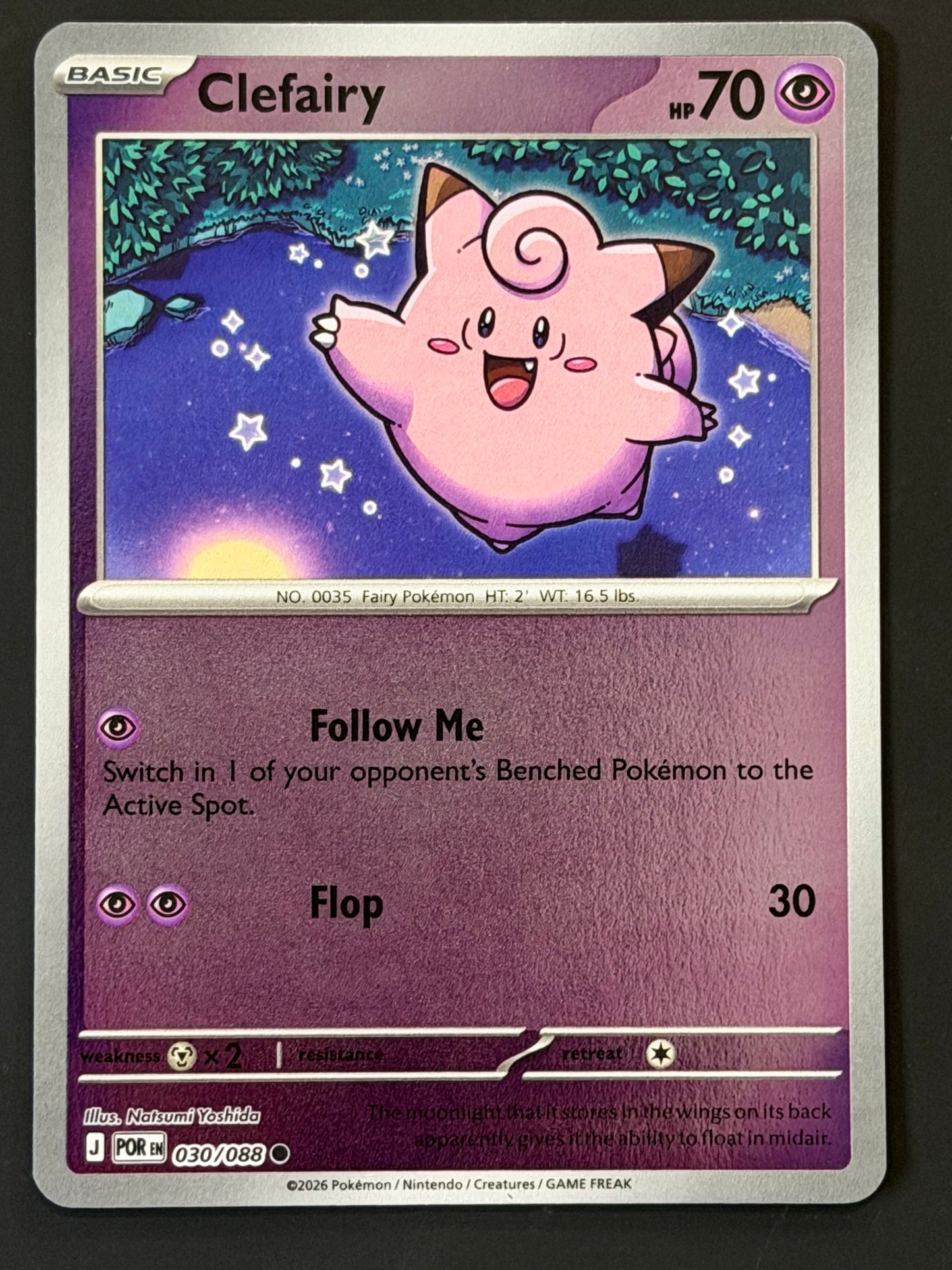 030/088 Clefairy - Pokémon Perfect Order Common Reverse