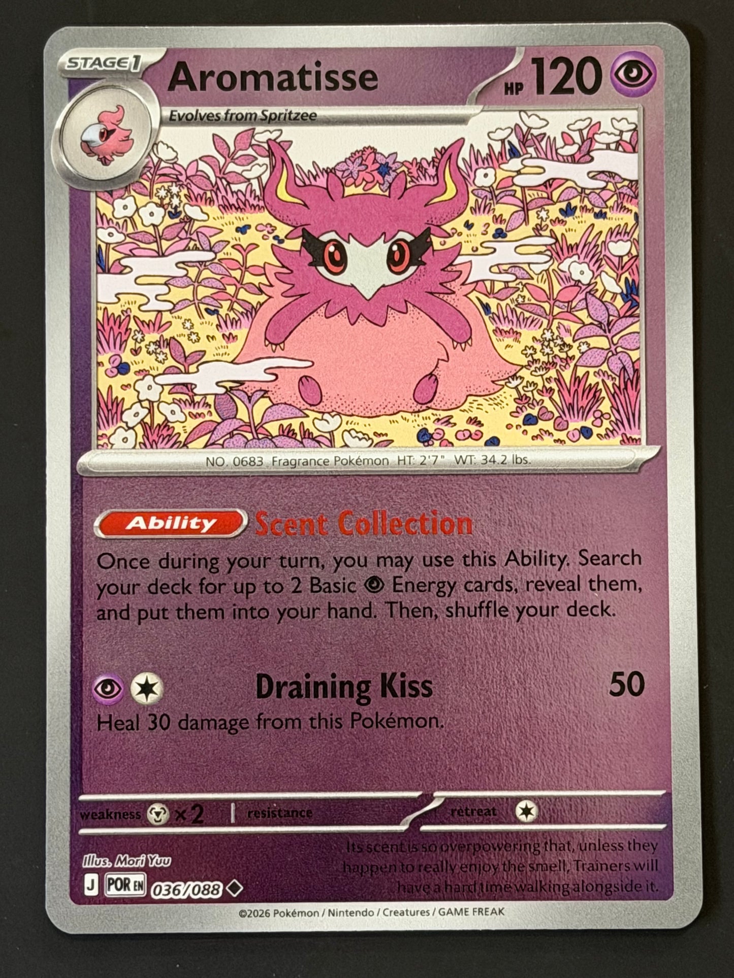 036/088 Aromatisse - Pokémon Perfect Order Uncommon Reverse