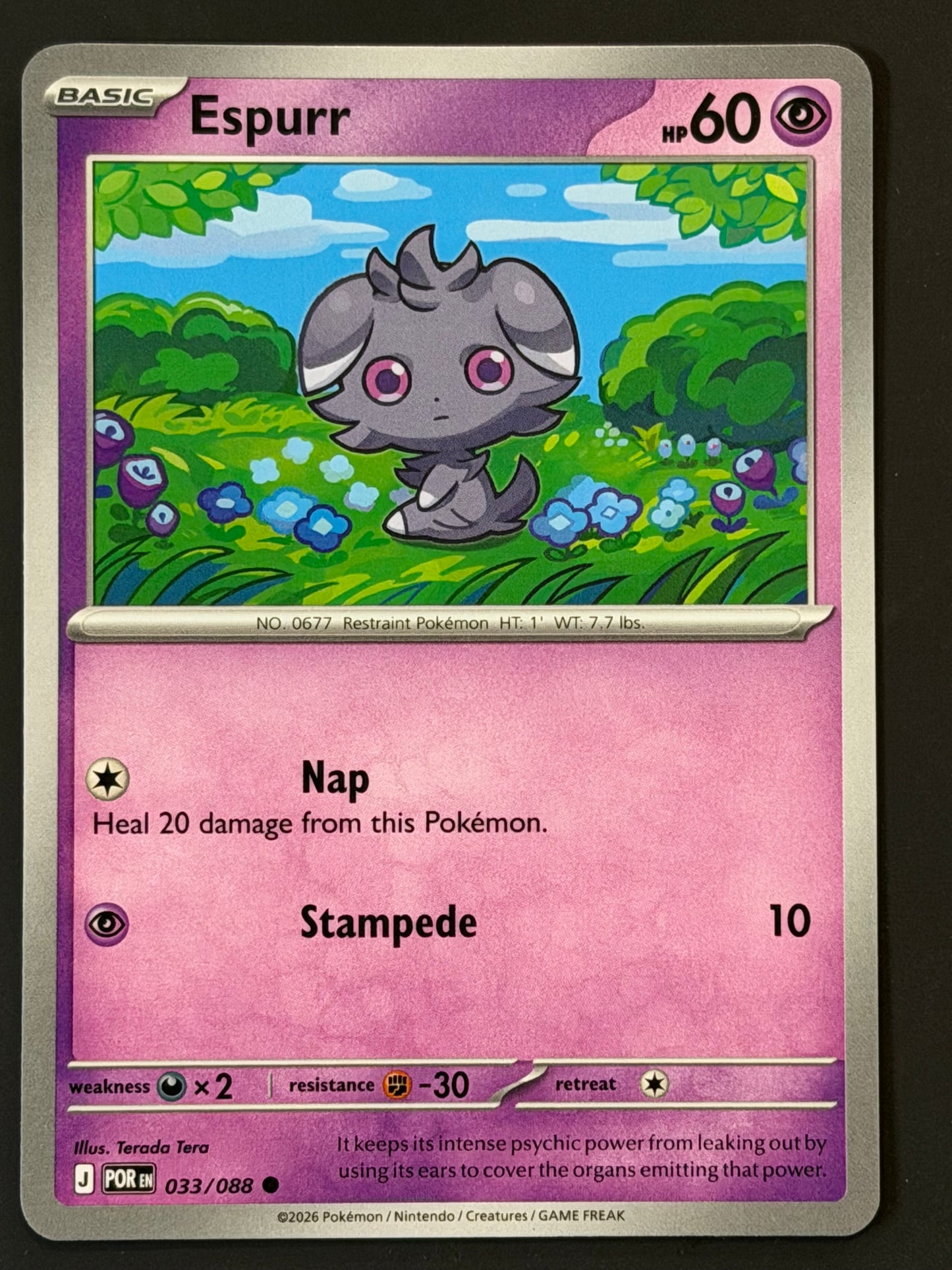 033/088 Espurr - Pokémon Perfect Order Common