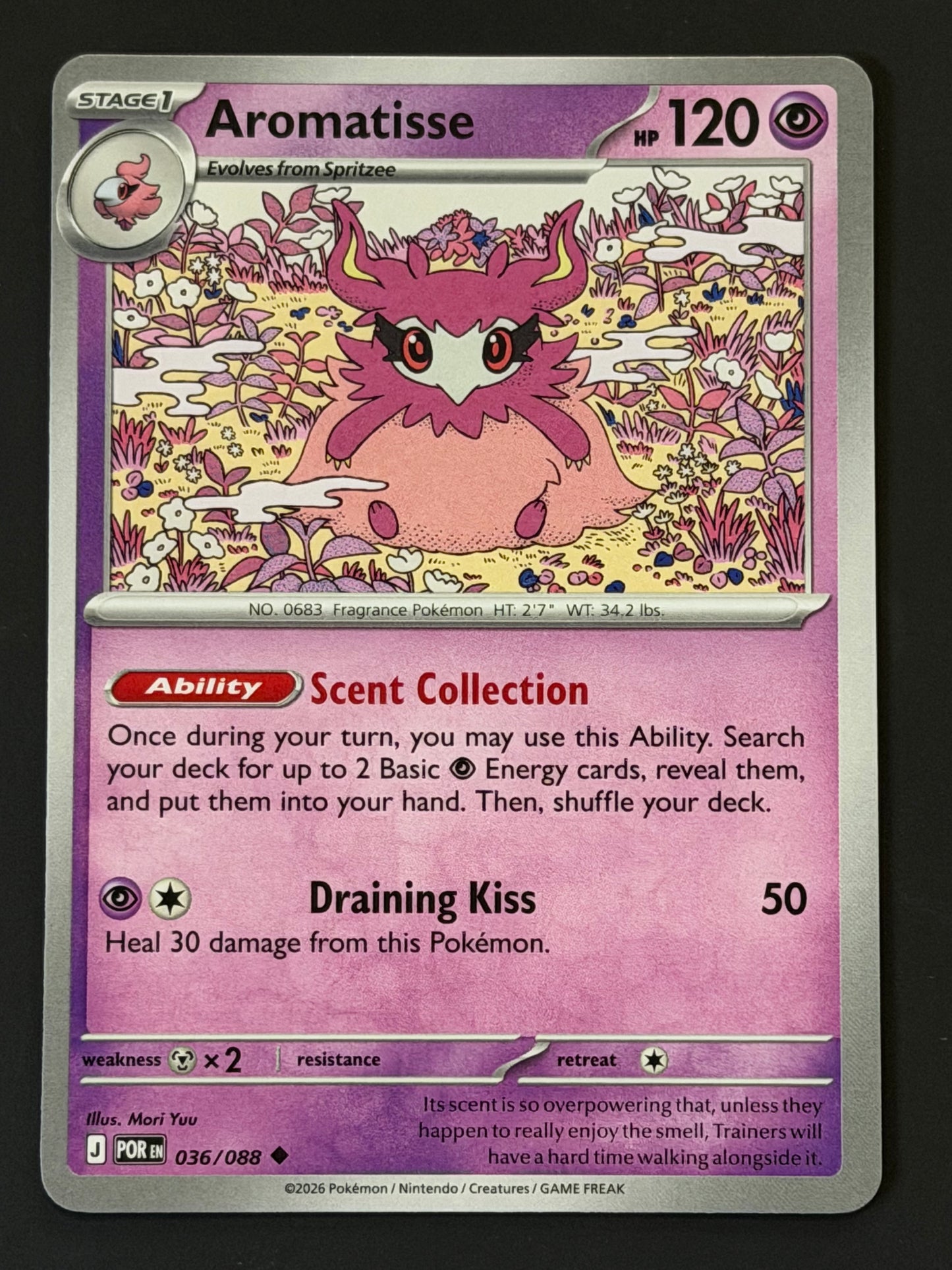 036/088 Aromatisse - Pokémon Perfect Order Uncommon