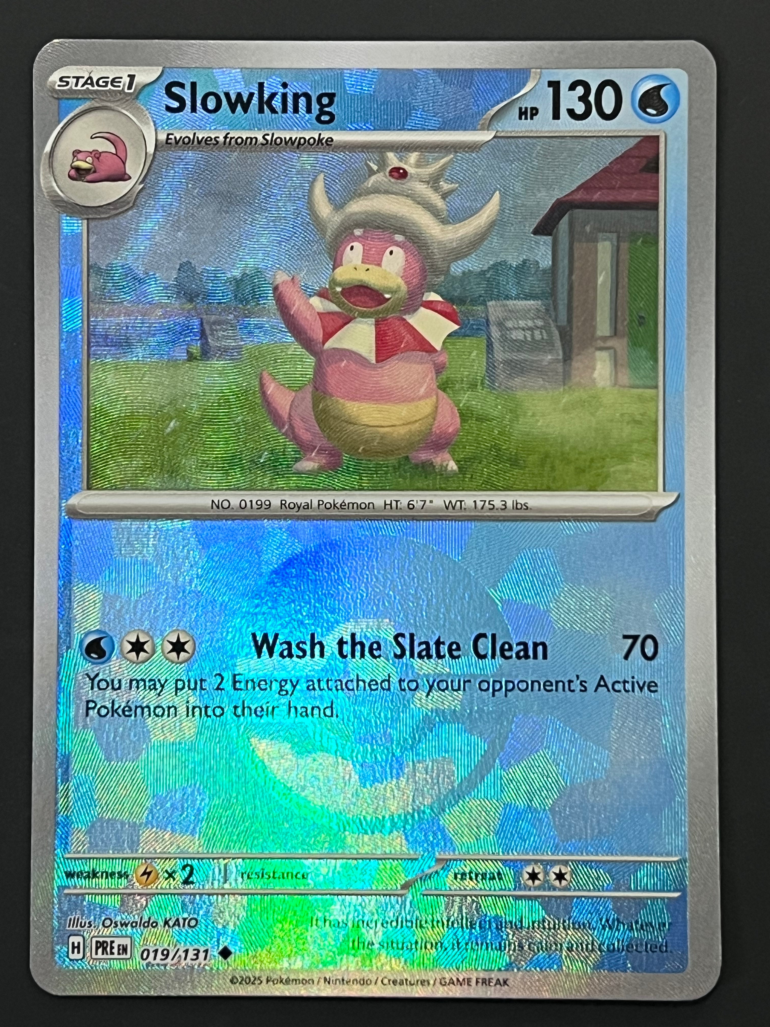 019/131 Slowking - Pokmon Prismatic Evolutions Uncommon Reverse POKEB Jarvvos 019/131 Slowking - Pokmon Prismatic Evolutions Uncommon Reverse POKEB Jarvvos