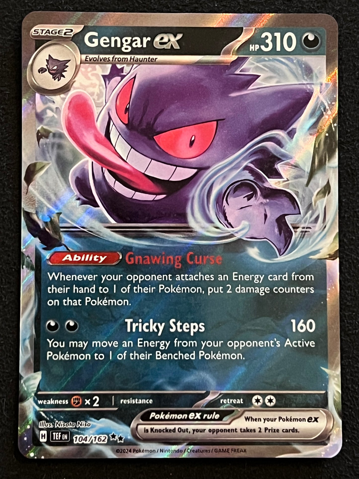 104/162 Gengar Ex - Pokémon Temporal Forces Double Rare