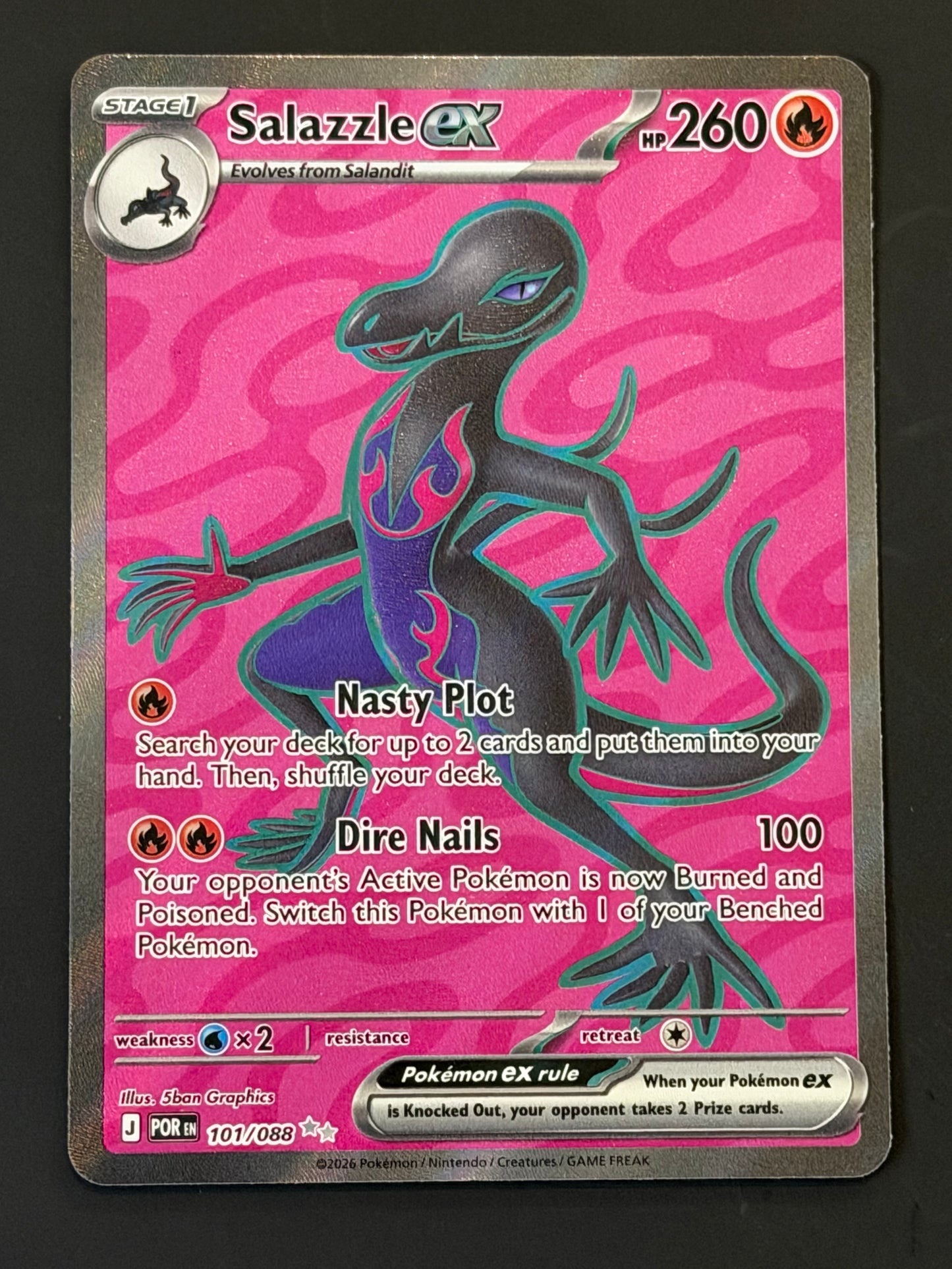 101/088 Salazzle ex - Pokémon Perfect Order Ultra Rare