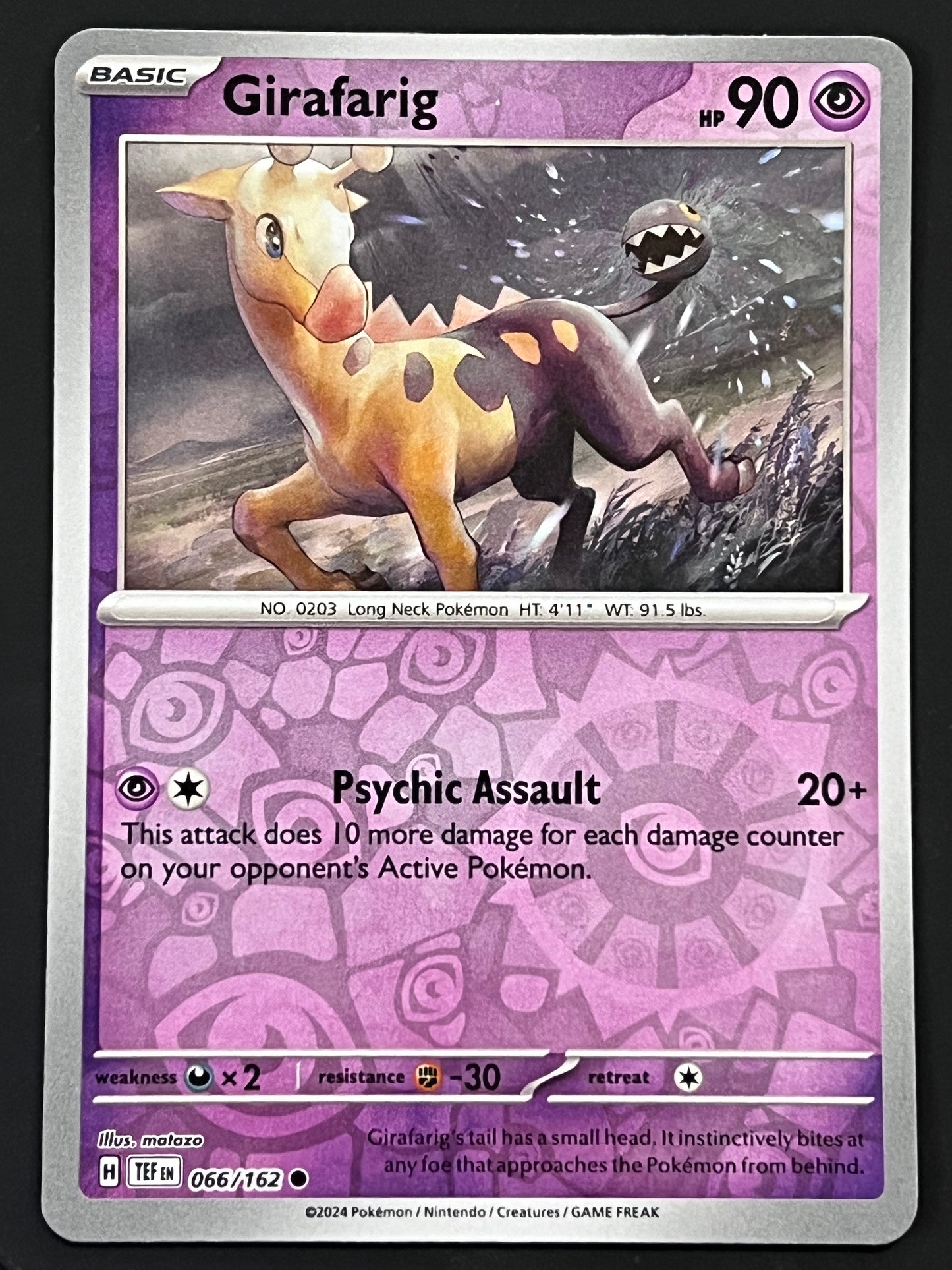 066/162 Girafarig - Pokémon Temporal Forces Common Reverse