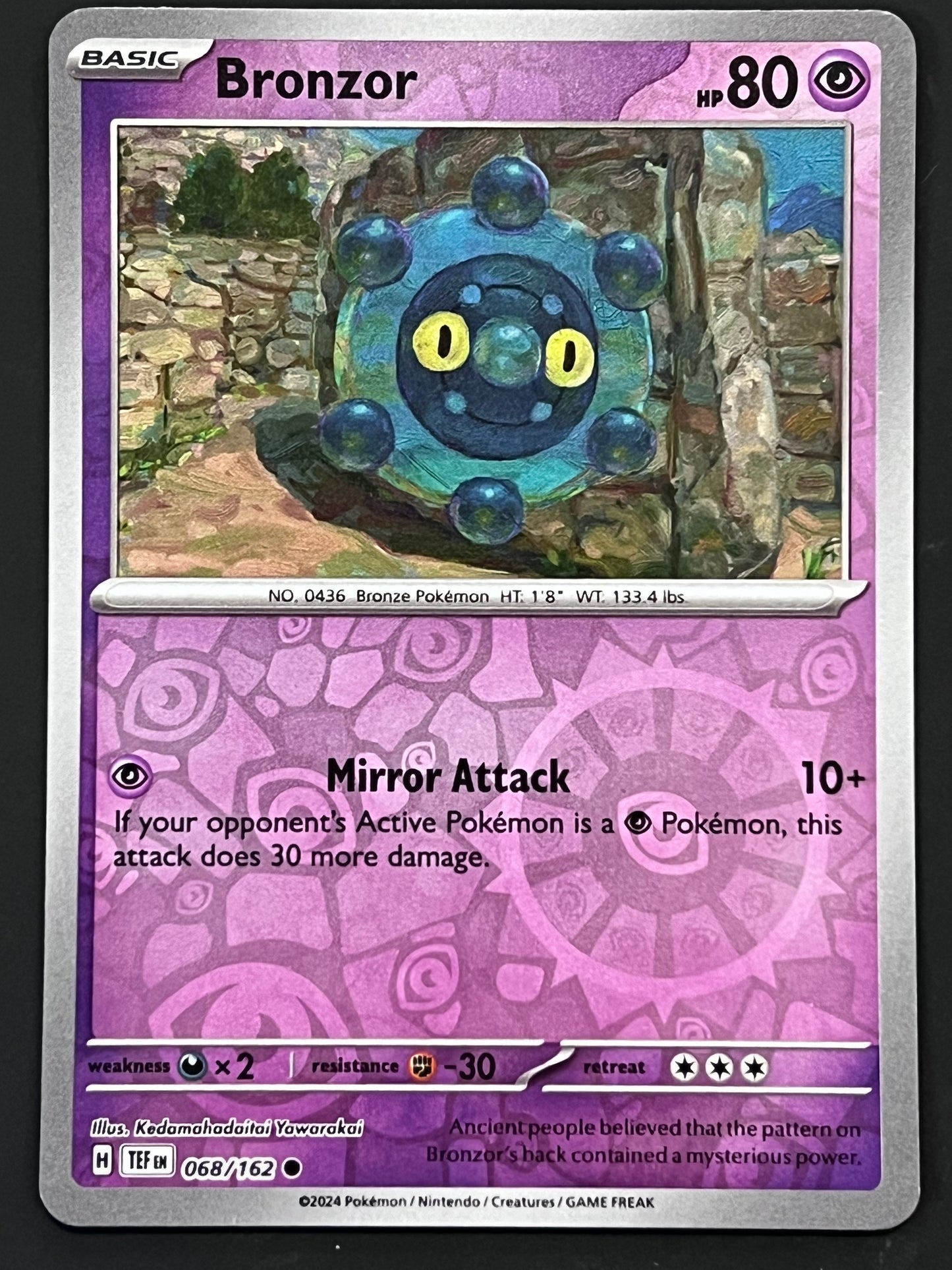 068/162 Bronzor - Pokémon Temporal Forces Common Reverse