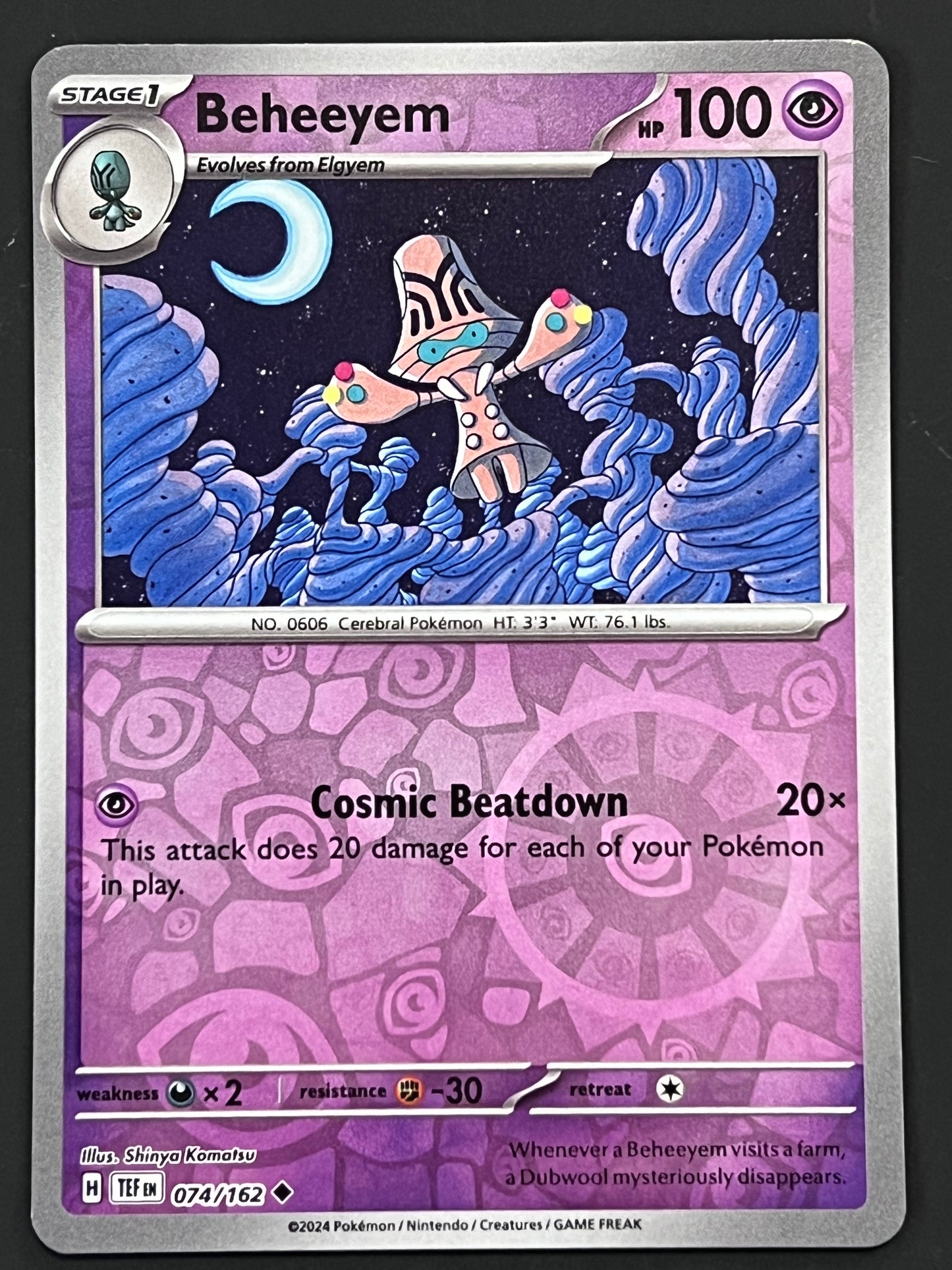 074/162 Beheeyem - Pokémon Temporal Forces Uncommon Reverse