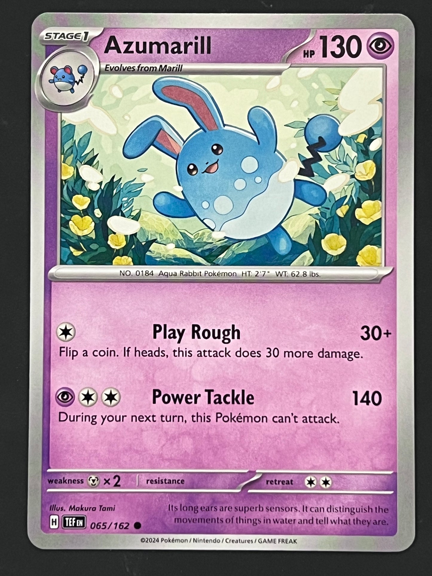065/162 Azumarill - Pokémon Temporal Forces Common