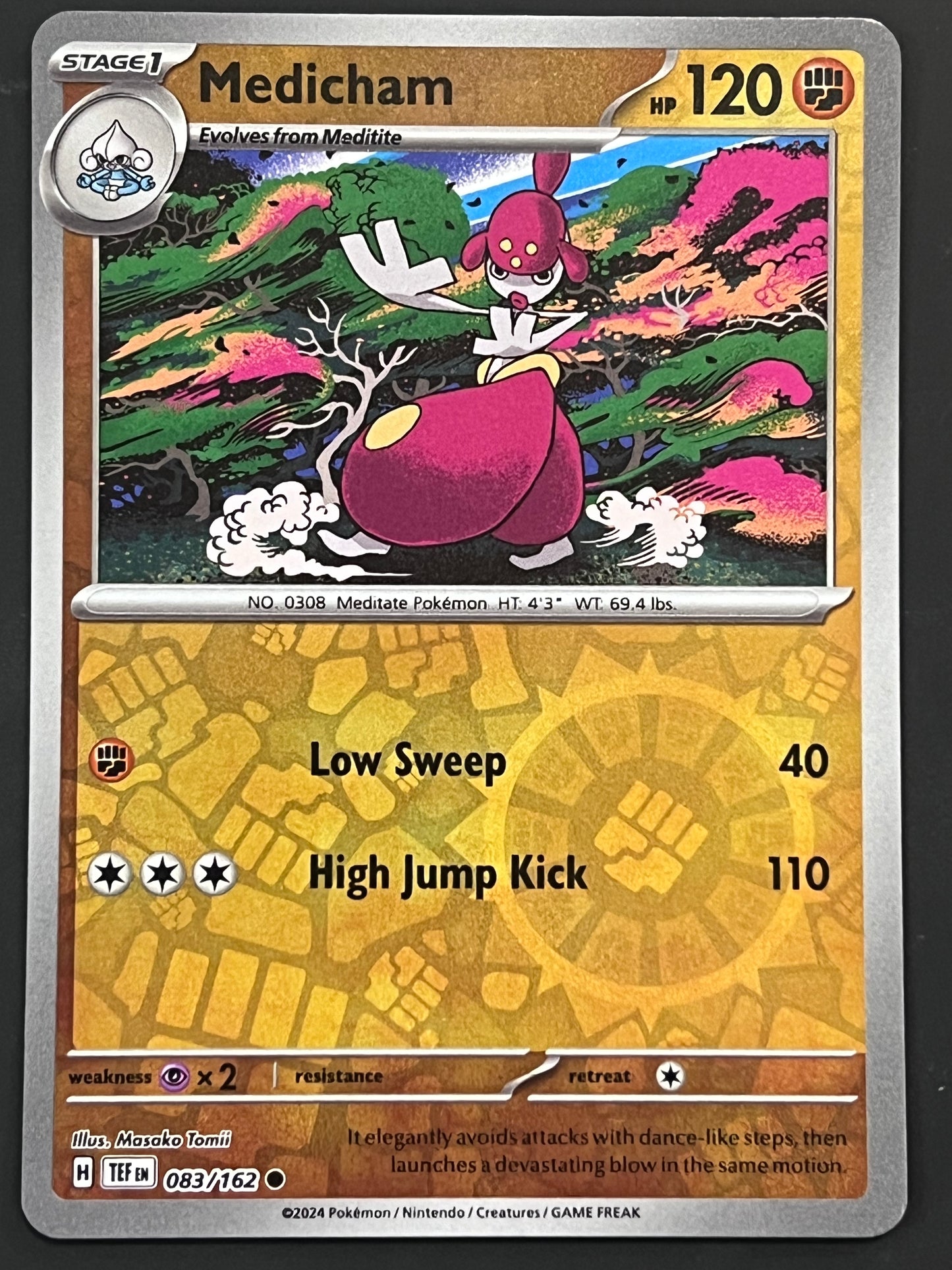 083/162 Medicham - Pokémon Temporal Forces Common Reverse