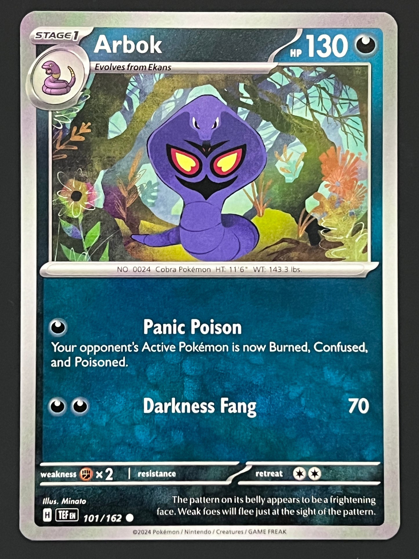 101/162 Arbok - Pokémon Temporal Forces Common