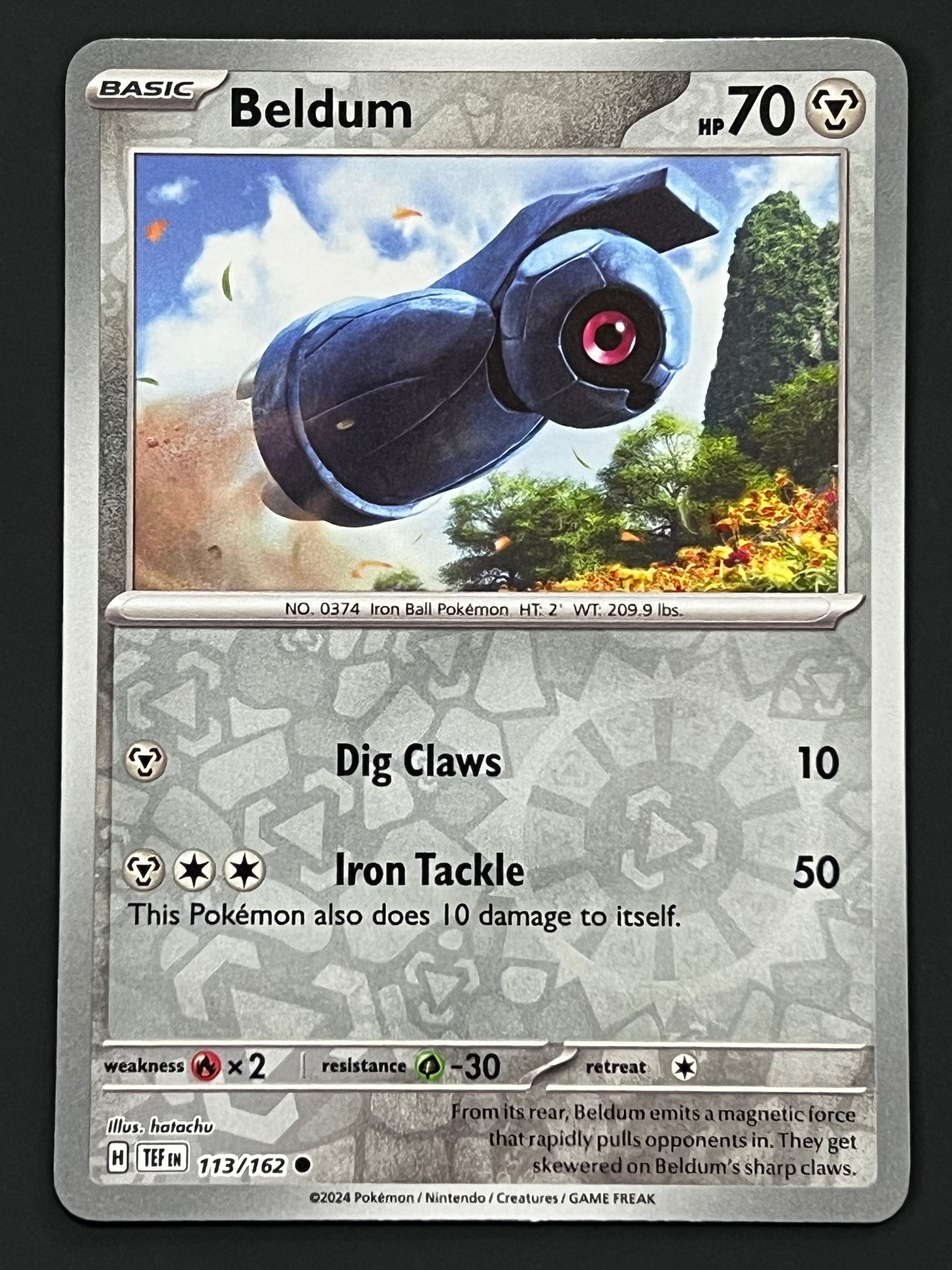 113/162 Beldum - Pokémon Temporal Forces Common Reverse