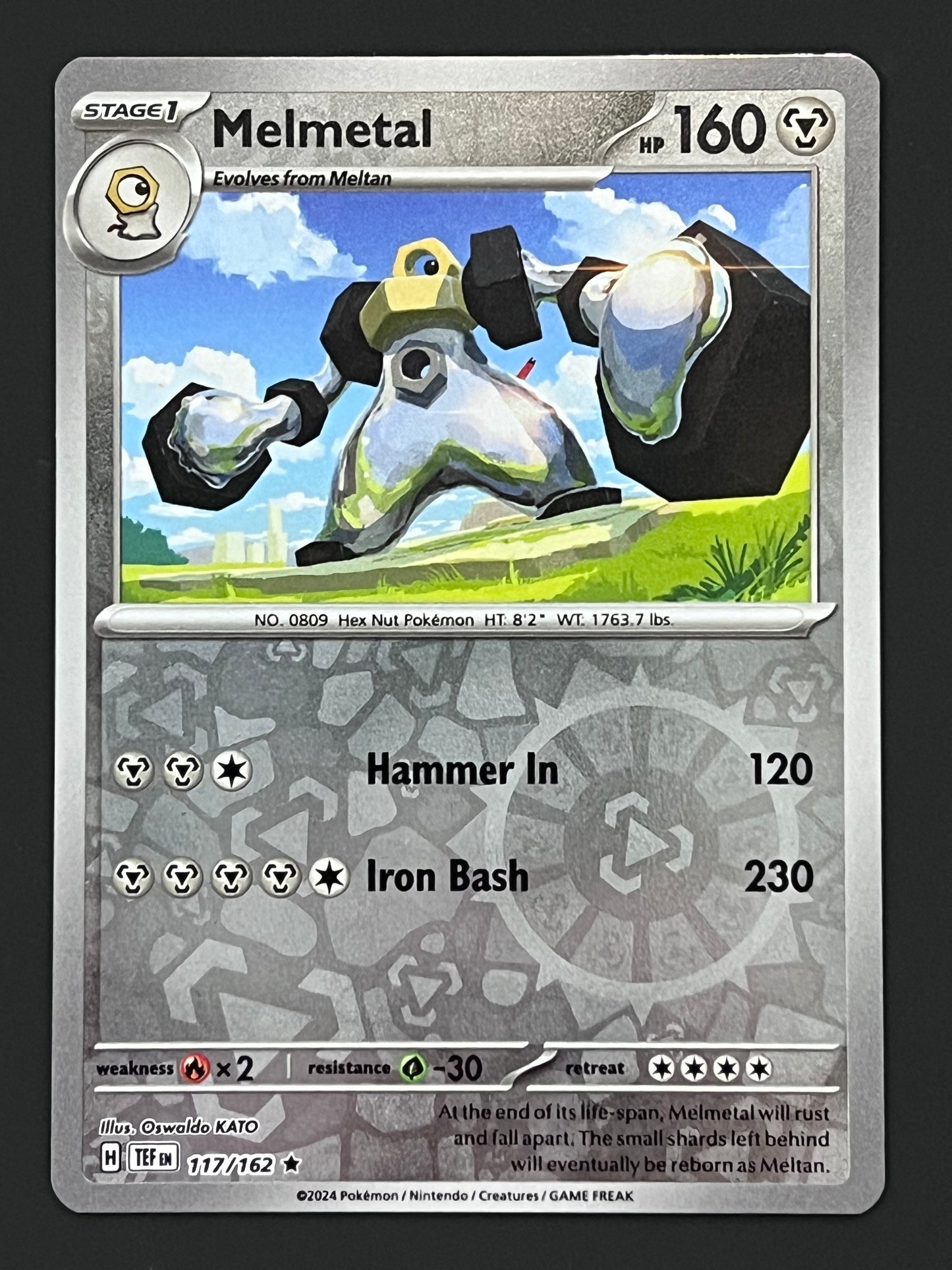 117/162 Melmetal - Pokémon Temporal Forces Rare Reverse