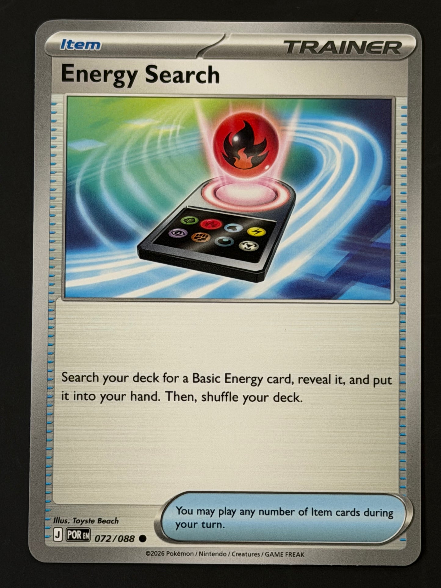 072/088 Energy Search - Pokémon Perfect Order Common