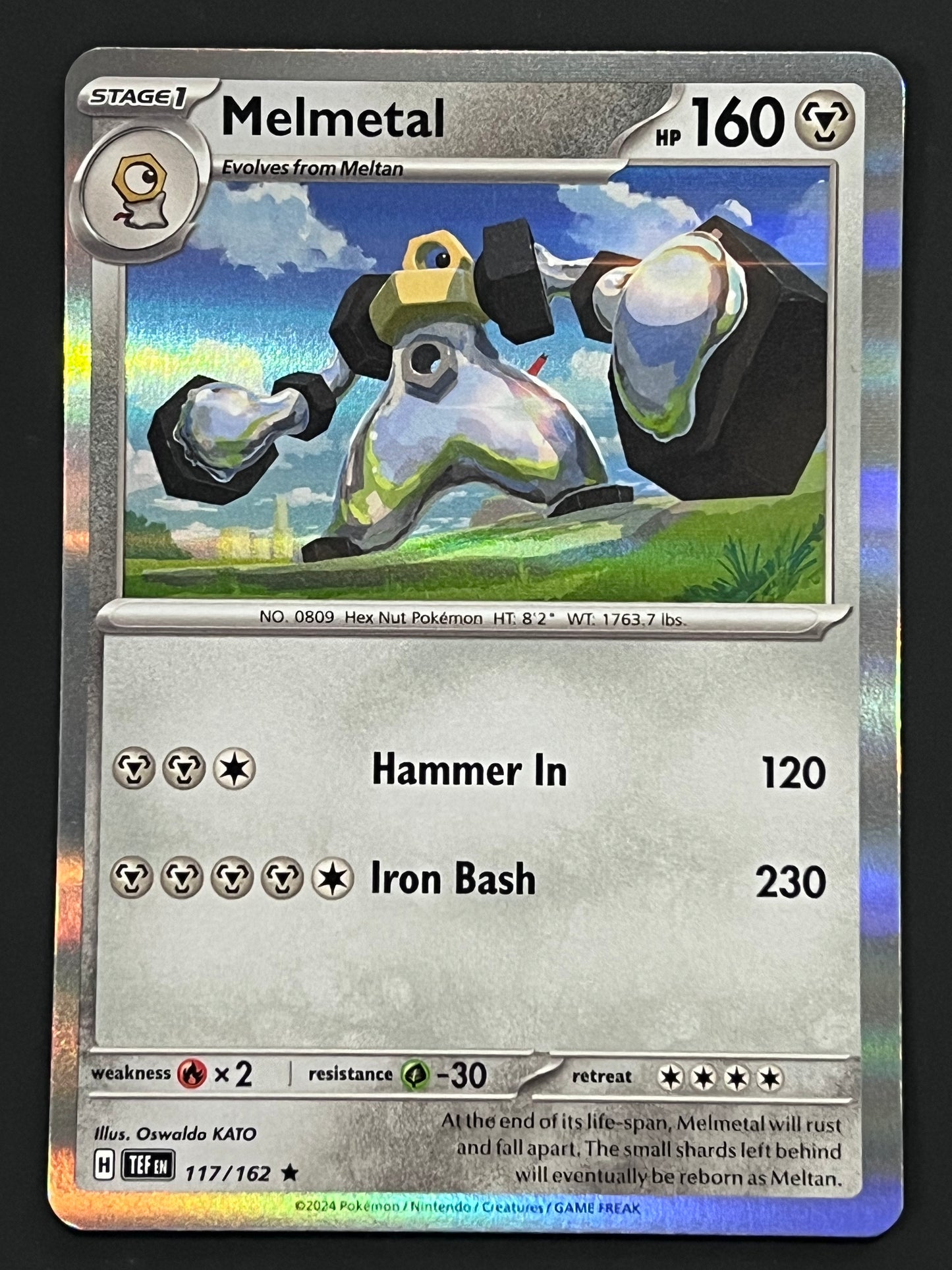 117/162 Melmetal - Pokémon Temporal Forces Rare Holo