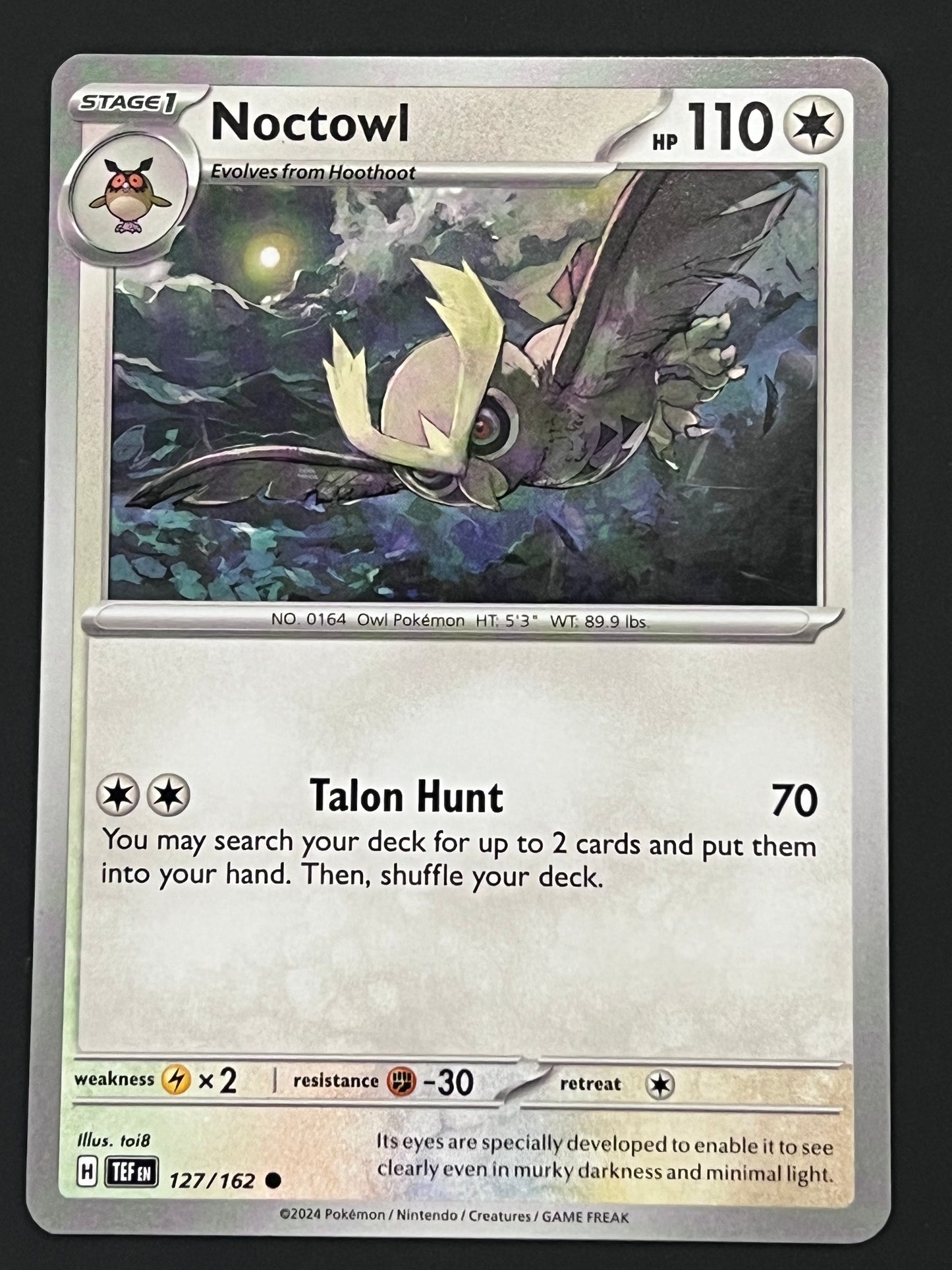 127/162 Noctowl - Pokémon Temporal Forces Common