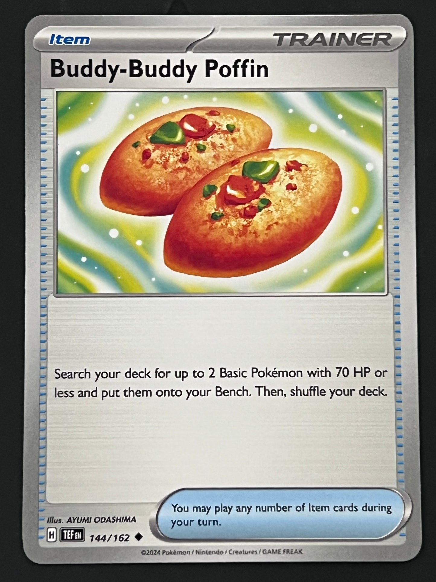 144/162 Buddy-Buddy Poffin - Pokémon Temporal Forces Uncommon