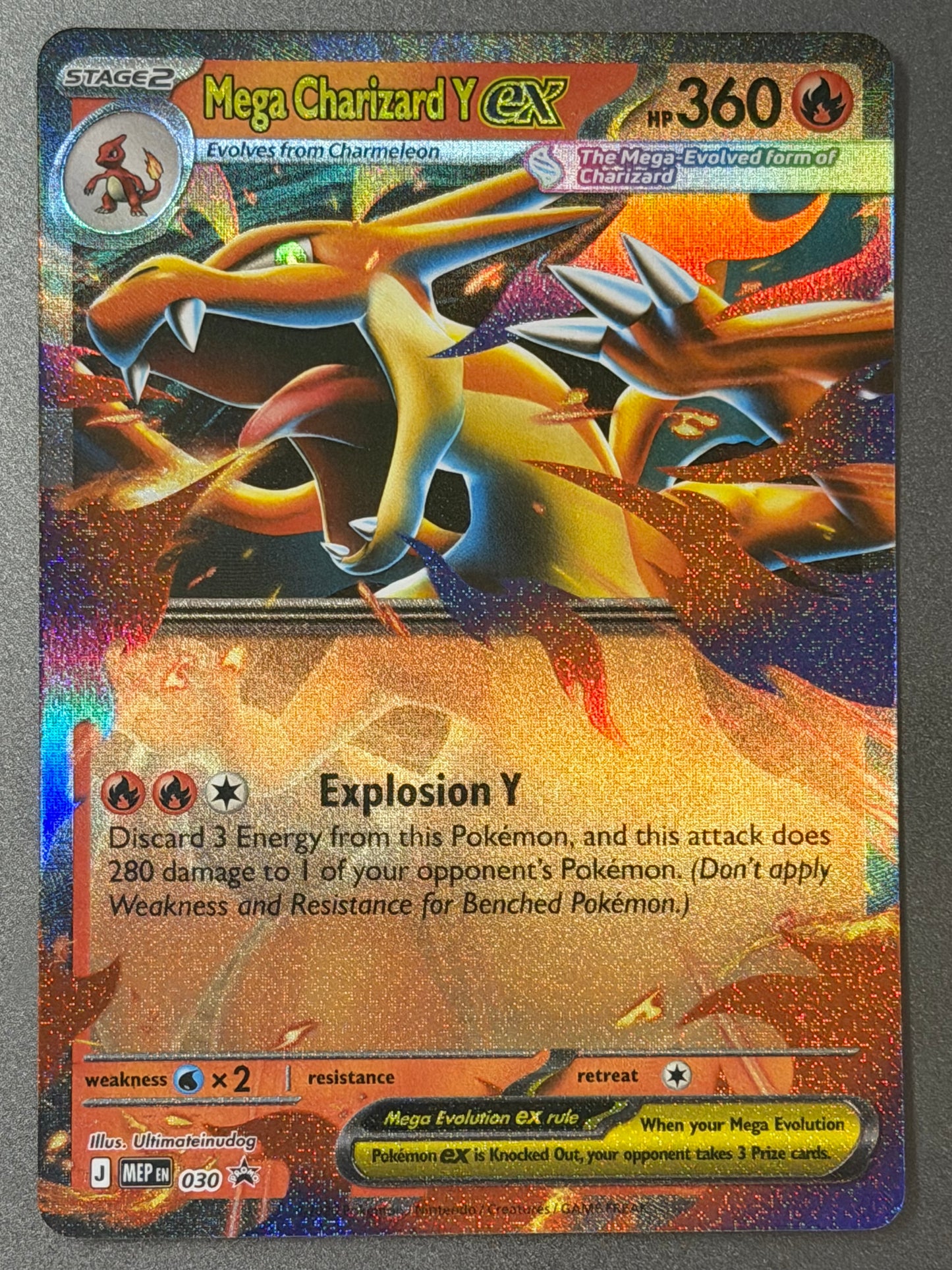 MEP030 Mega Charizard Y ex - Pokémon Black Star Promo