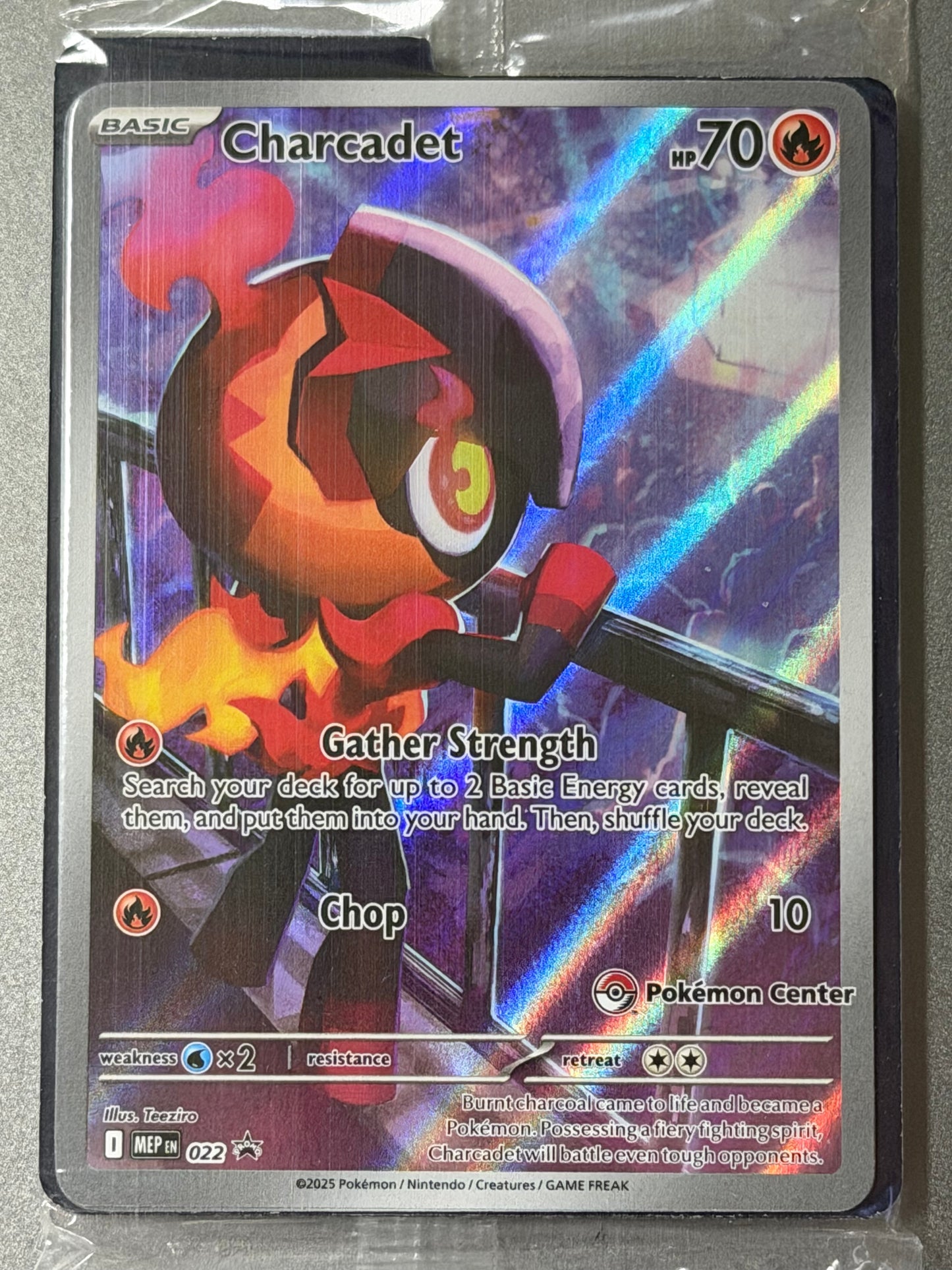 MEP022 Charcadet (STAMPED) (SEALED) - PC Stamped Black Star Promo