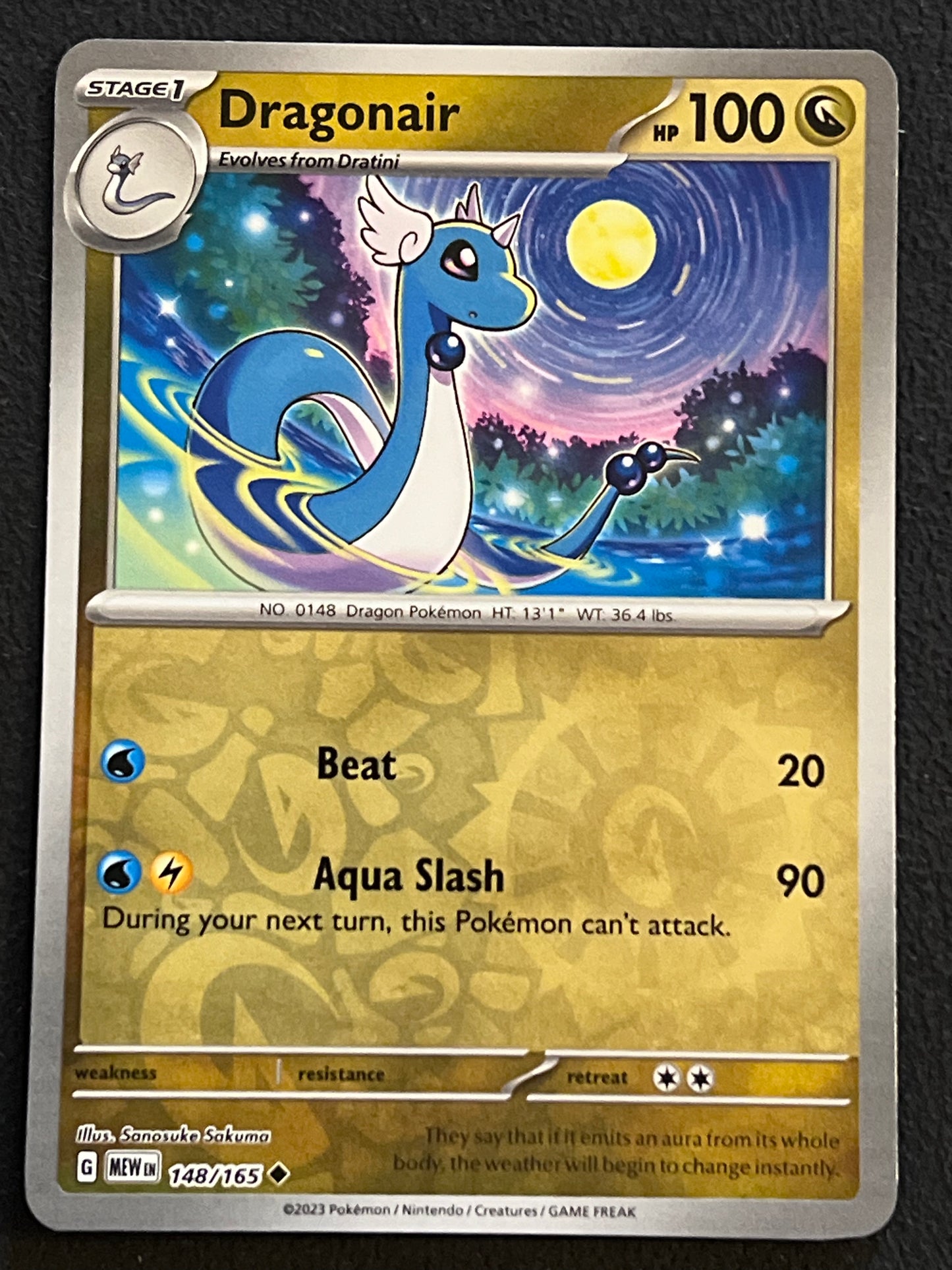 148/165 Dragonair - Pokémon 151 Uncommon Reverse