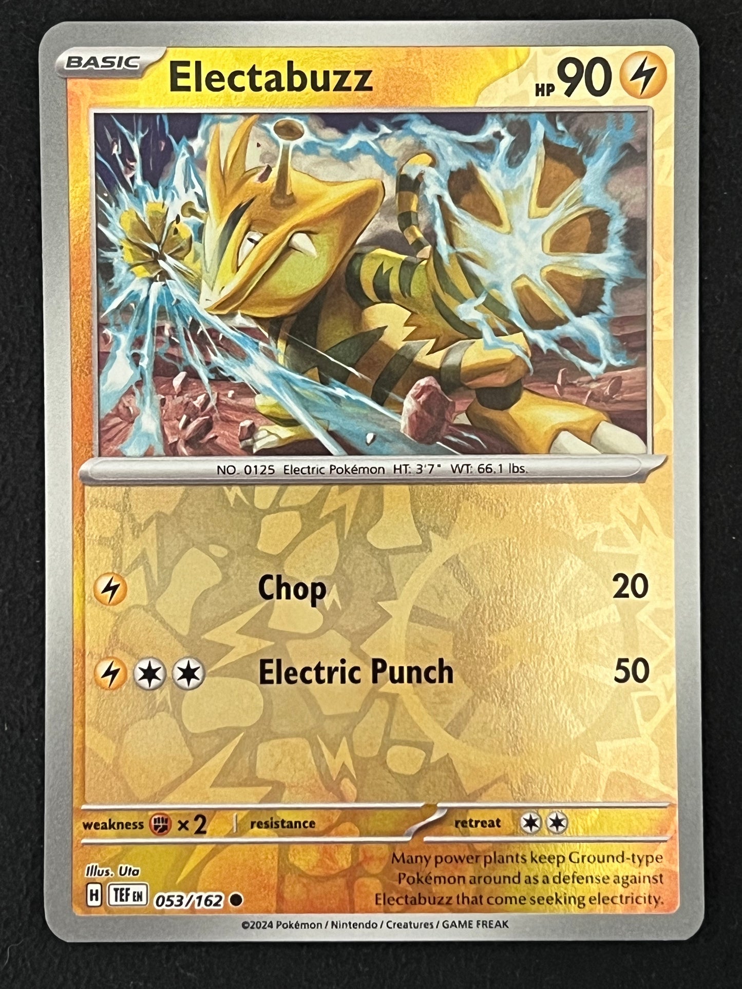 053/162 Electabuzz - Pokémon Temporal Forces Common Reverse