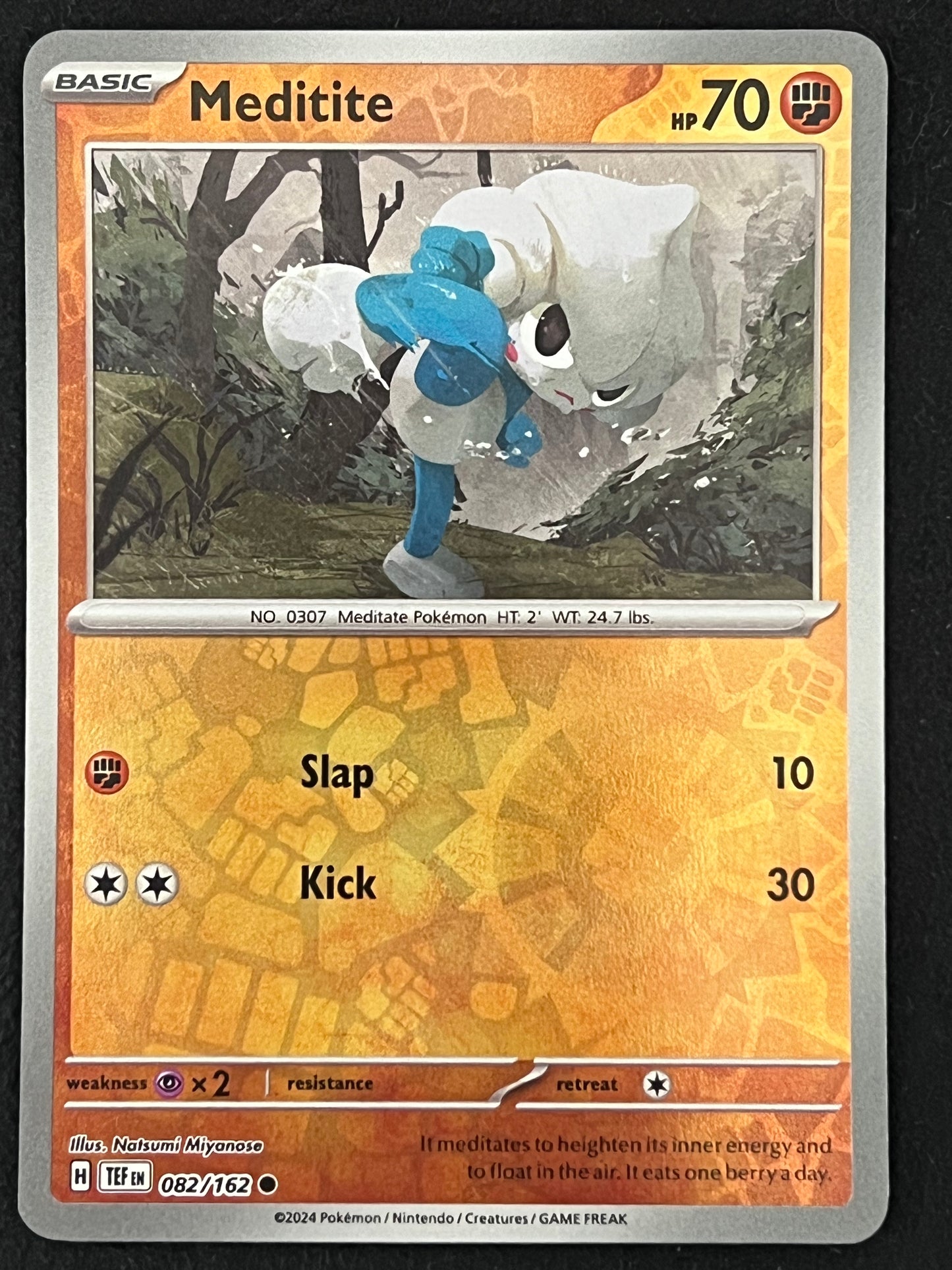 082/162 Meditite - Pokémon Temporal Forces Common Reverse