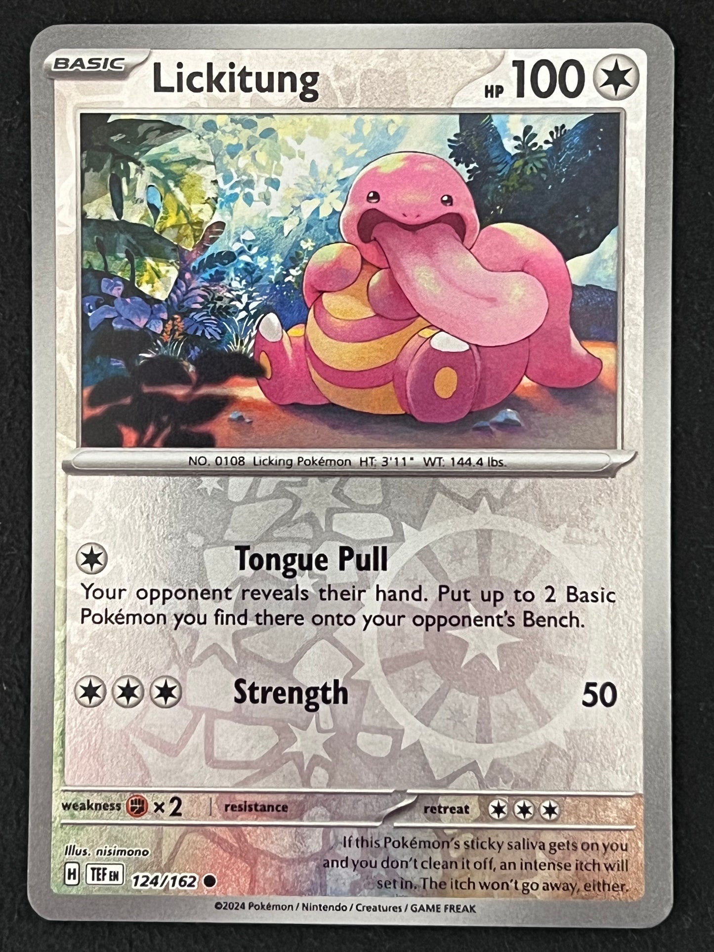 124/162 Lickitung - Pokémon Temporal Forces Common Reverse