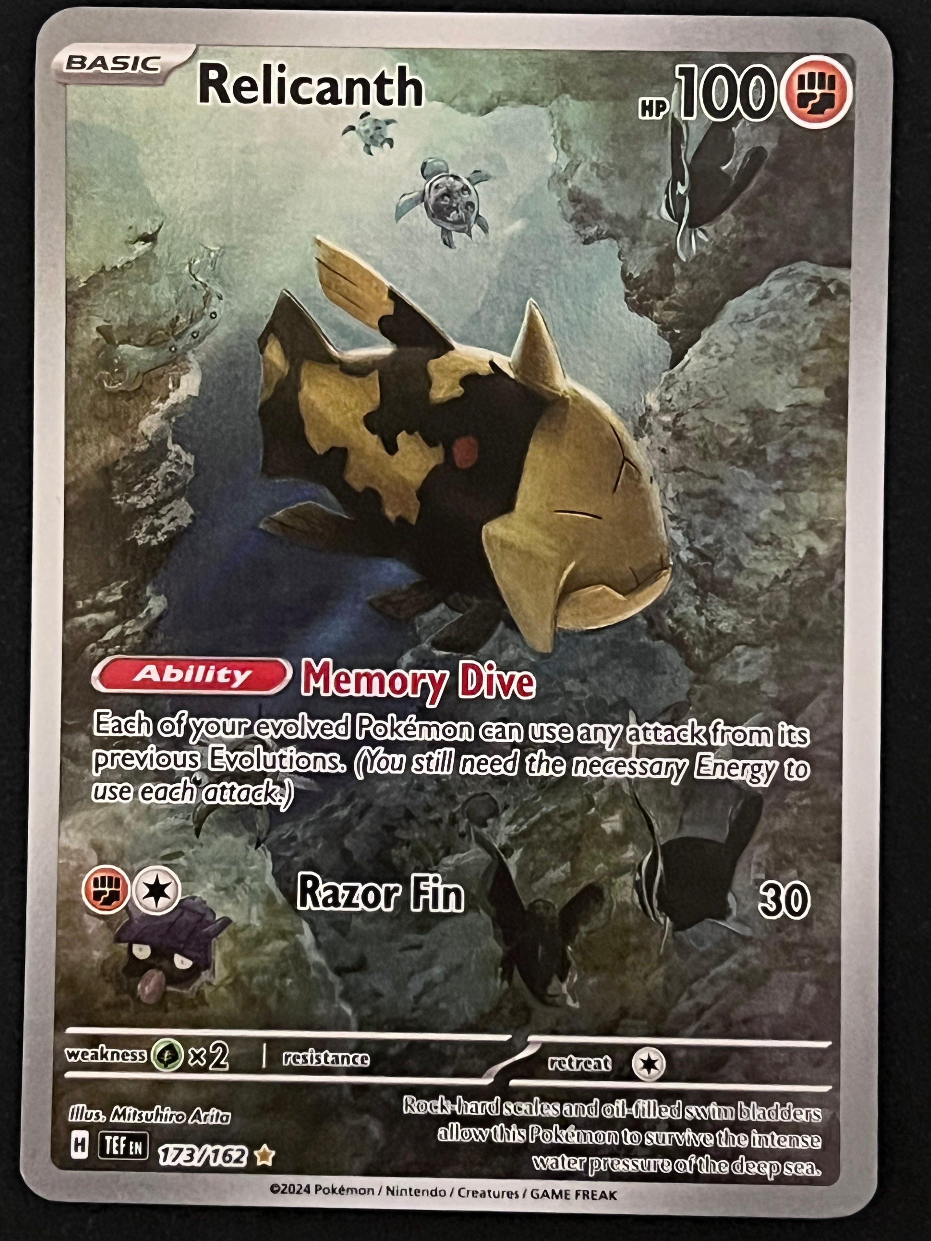 pokemon relicanth card Pokemon Trading Card TCG Relicanth #84 Reverse Holo